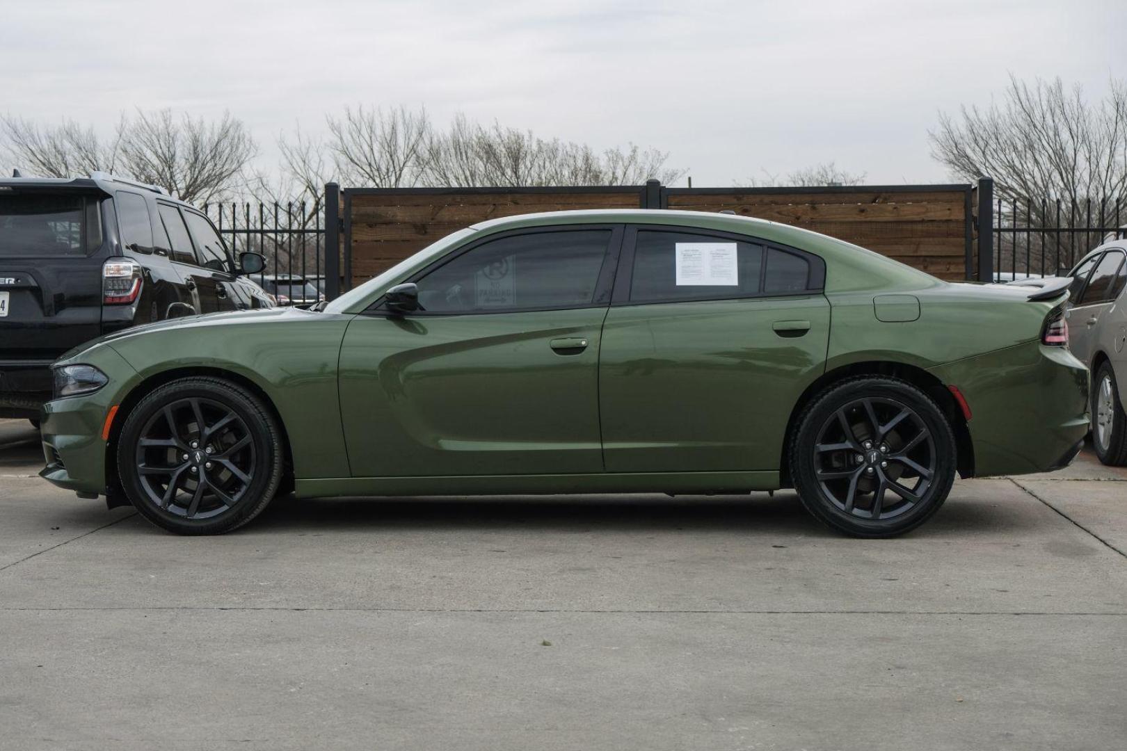 2020 GREEN Dodge Charger SXT (2C3CDXBG3LH) with an 3.6L V6 DOHC 24V engine, 8-Speed Automatic transmission, located at 2401 E Main St., Grand Prairie, TX, 75050, (972) 262-4440, 32.748981, -96.969643 - Photo#15