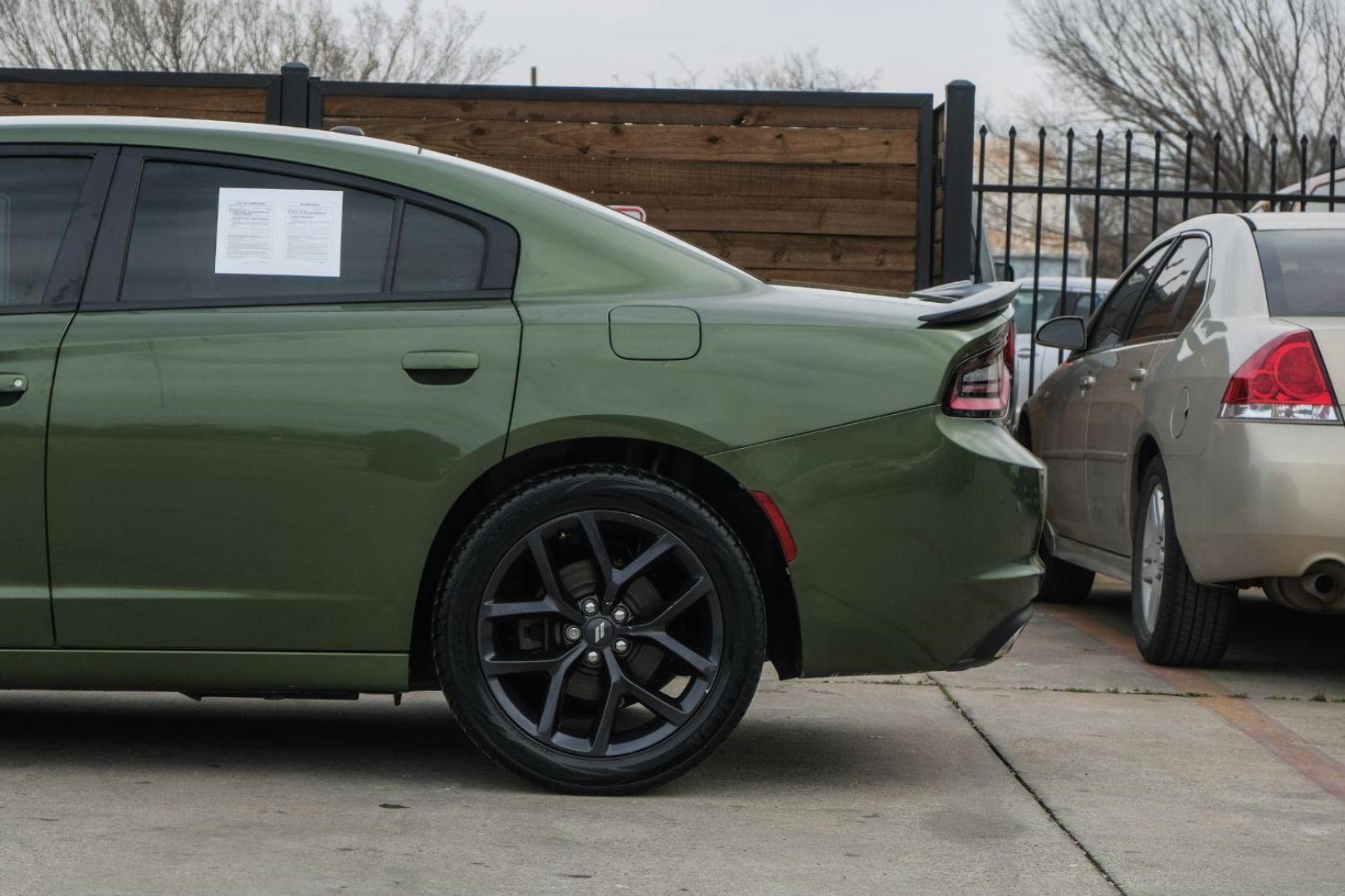 2020 GREEN Dodge Charger SXT (2C3CDXBG3LH) with an 3.6L V6 DOHC 24V engine, 8-Speed Automatic transmission, located at 2401 E Main St., Grand Prairie, TX, 75050, (972) 262-4440, 32.748981, -96.969643 - Photo#17