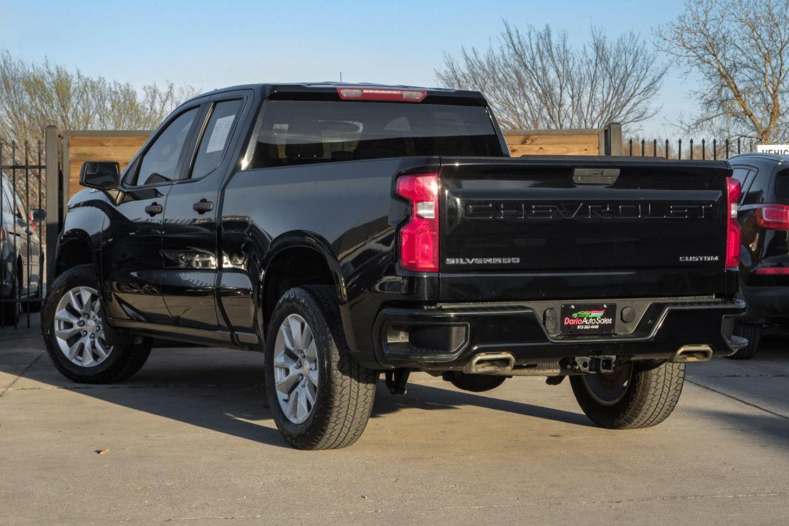 2019 BLACK Chevrolet Silverado 1500 Custom Double Cab 2WD (1GCRWBEF8KZ) with an 5.3L V8 OHV 16V engine, 6-Speed Automatic transmission, located at 2401 E Main St., Grand Prairie, TX, 75050, (972) 262-4440, 32.748981, -96.969643 - Photo#13