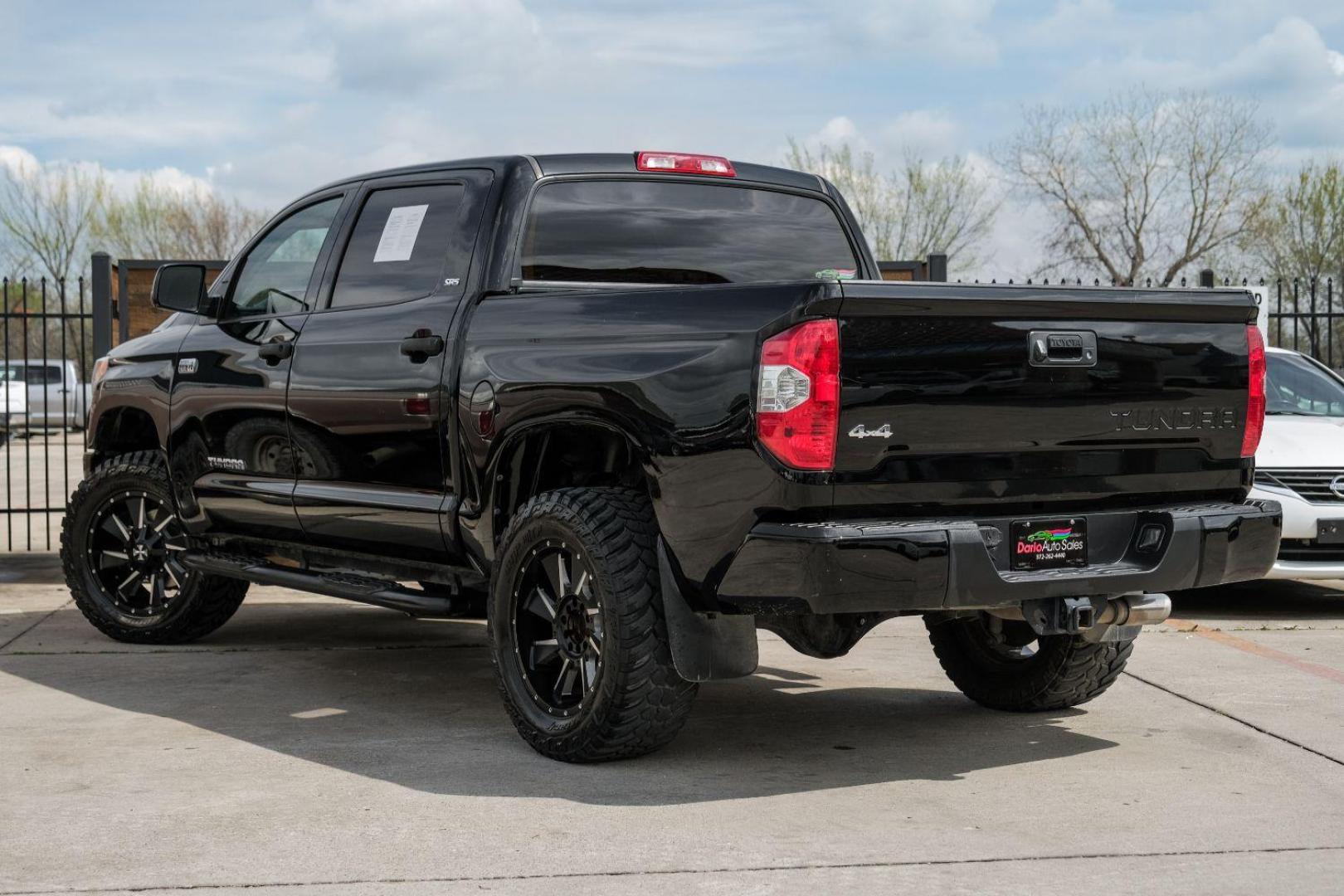 2015 BLACK Toyota Tundra SR5 5.7L V8 FFV CrewMax 4WD (5TFDW5F19FX) with an 5.7L V8 DOHC 32V FFV engine, 6-Speed Automatic transmission, located at 2401 E Main St., Grand Prairie, TX, 75050, (972) 262-4440, 32.748981, -96.969643 - Photo#11