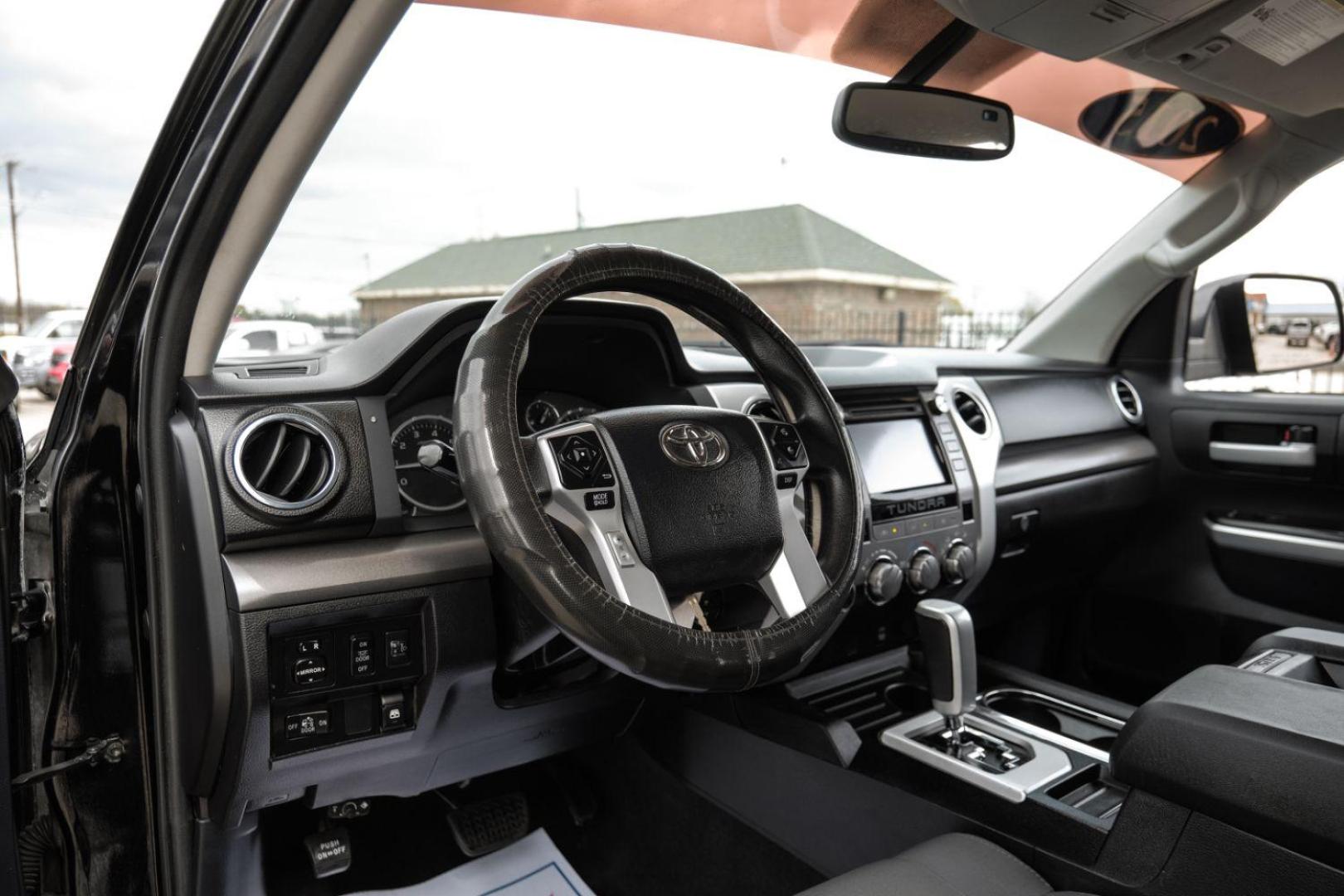 2015 BLACK Toyota Tundra SR5 5.7L V8 FFV CrewMax 4WD (5TFDW5F19FX) with an 5.7L V8 DOHC 32V FFV engine, 6-Speed Automatic transmission, located at 2401 E Main St., Grand Prairie, TX, 75050, (972) 262-4440, 32.748981, -96.969643 - Photo#2