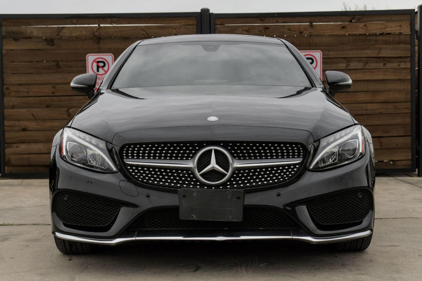 2017 BLACK Mercedes-Benz C-Class C300 Coupe (WDDWJ4JB9HF) with an 2.0L L4 DOHC 16V TURBO engine, 7-Speed Automatic transmission, located at 2401 E Main St., Grand Prairie, TX, 75050, (972) 262-4440, 32.748981, -96.969643 - Photo#5