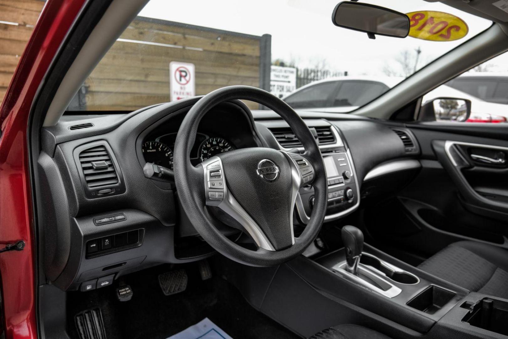 2018 Red Nissan Altima 2.5 S (1N4AL3AP0JC) with an 2.5L L4 DOHC 16V engine, Continuously Variable Transmission transmission, located at 2401 E Main St., Grand Prairie, TX, 75050, (972) 262-4440, 32.748981, -96.969643 - Photo#2