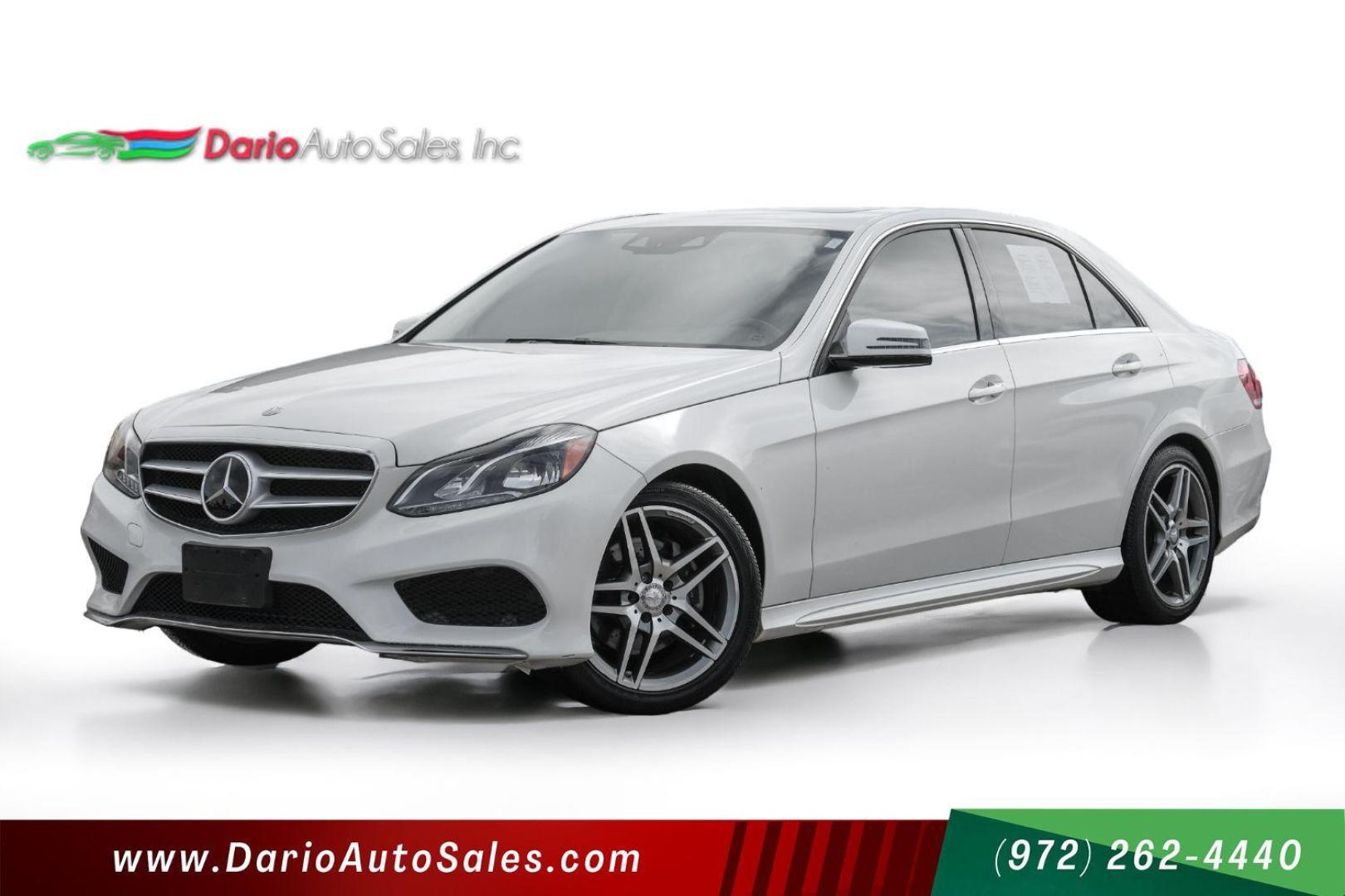 2015 WHITE Mercedes-Benz E-Class E350 Sport Sedan (WDDHF5KB2FB) with an 3.5L V6 DOHC 24V engine, 7-Speed Automatic transmission, located at 2401 E Main St., Grand Prairie, TX, 75050, (972) 262-4440, 32.748981, -96.969643 - Photo#0