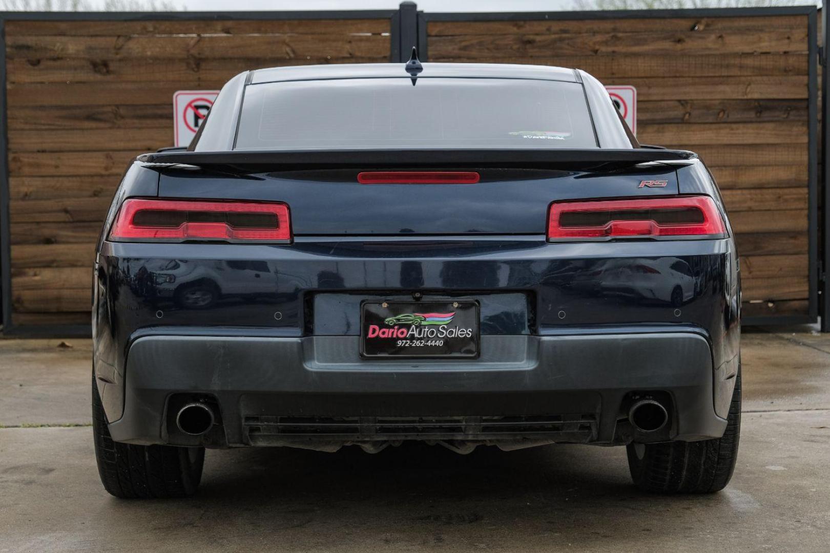 2015 BLUE Chevrolet Camaro 2LT Coupe (2G1FF1E38F9) with an 3.6L V6 DOHC 24V FFV engine, 6-Speed Automatic transmission, located at 2401 E Main St., Grand Prairie, TX, 75050, (972) 262-4440, 32.748981, -96.969643 - Photo#11