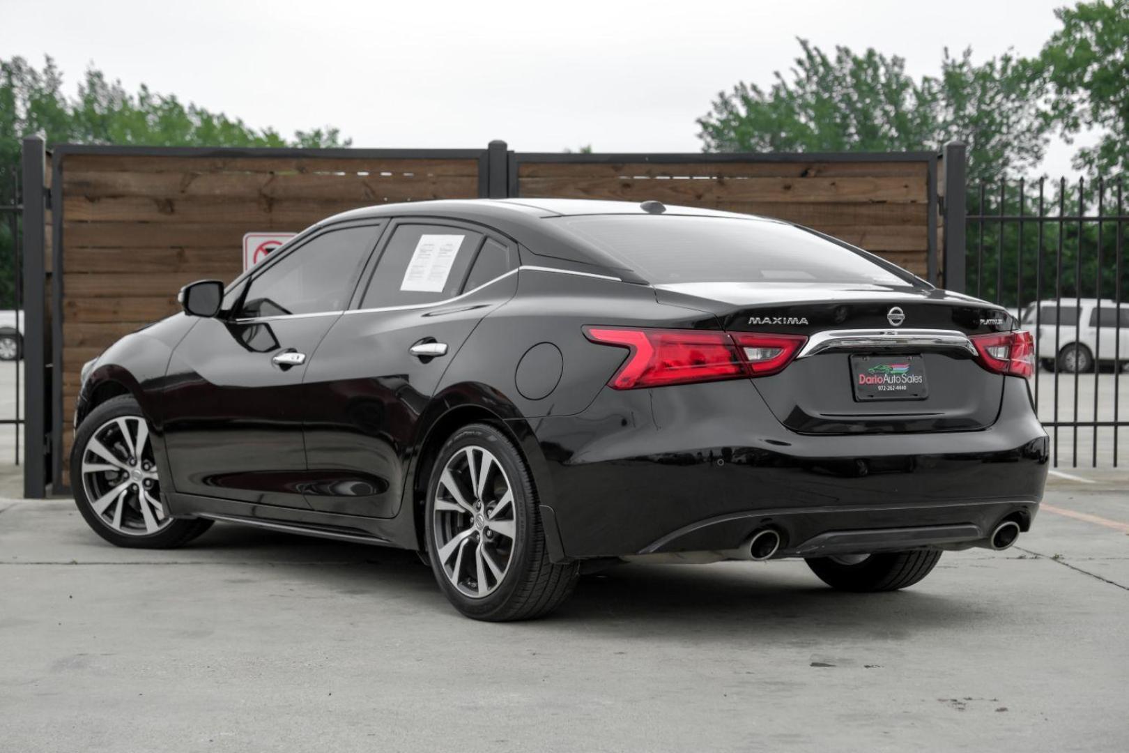 2017 BLACK Nissan Maxima 3.5 SL (1N4AA6AP6HC) with an 3.5L V6 DOHC 24V engine, Continuously Variable Transmission transmission, located at 2401 E Main St., Grand Prairie, TX, 75050, (972) 262-4440, 32.748981, -96.969643 - Photo#12