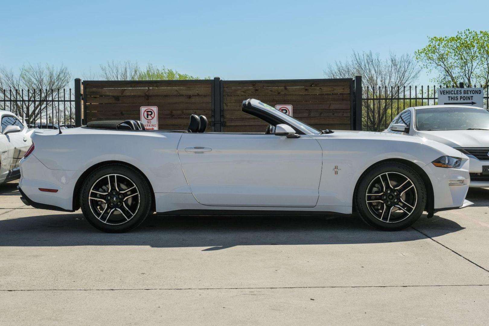 2018 WHITE Ford Mustang EcoBoost Premium Convertible (1FATP8UHXJ5) with an 2.3L L4 DOHC 16V engine, located at 2401 E Main St., Grand Prairie, TX, 75050, (972) 262-4440, 32.748981, -96.969643 - Photo#13