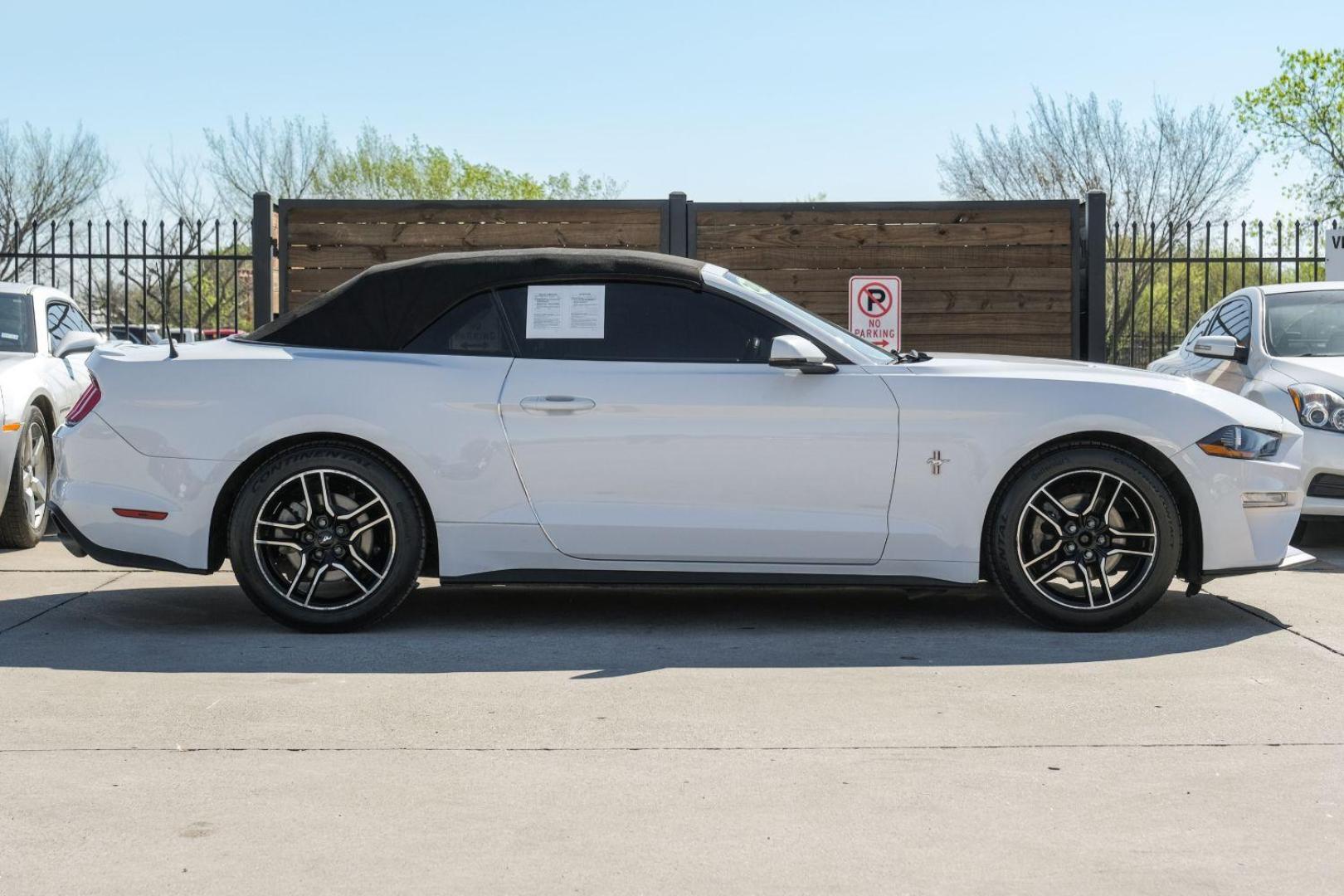 2018 WHITE Ford Mustang EcoBoost Premium Convertible (1FATP8UHXJ5) with an 2.3L L4 DOHC 16V engine, located at 2401 E Main St., Grand Prairie, TX, 75050, (972) 262-4440, 32.748981, -96.969643 - Photo#14