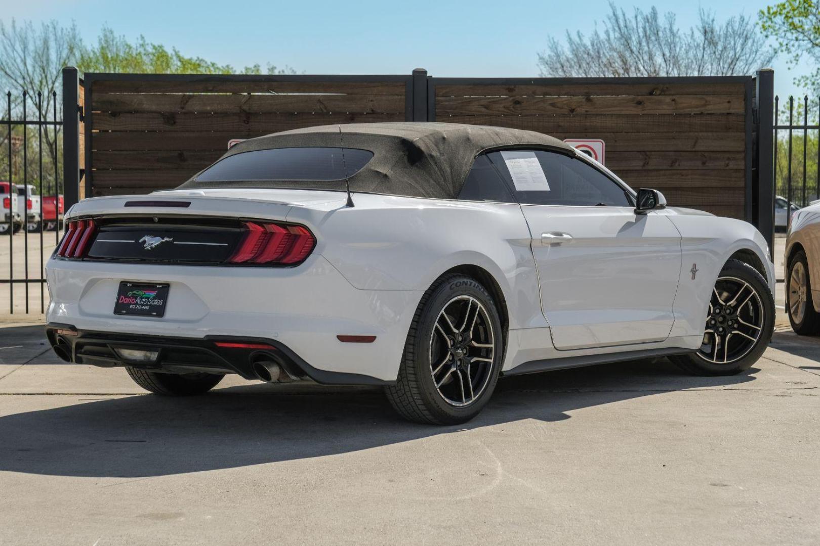 2018 WHITE Ford Mustang EcoBoost Premium Convertible (1FATP8UHXJ5) with an 2.3L L4 DOHC 16V engine, located at 2401 E Main St., Grand Prairie, TX, 75050, (972) 262-4440, 32.748981, -96.969643 - Photo#16