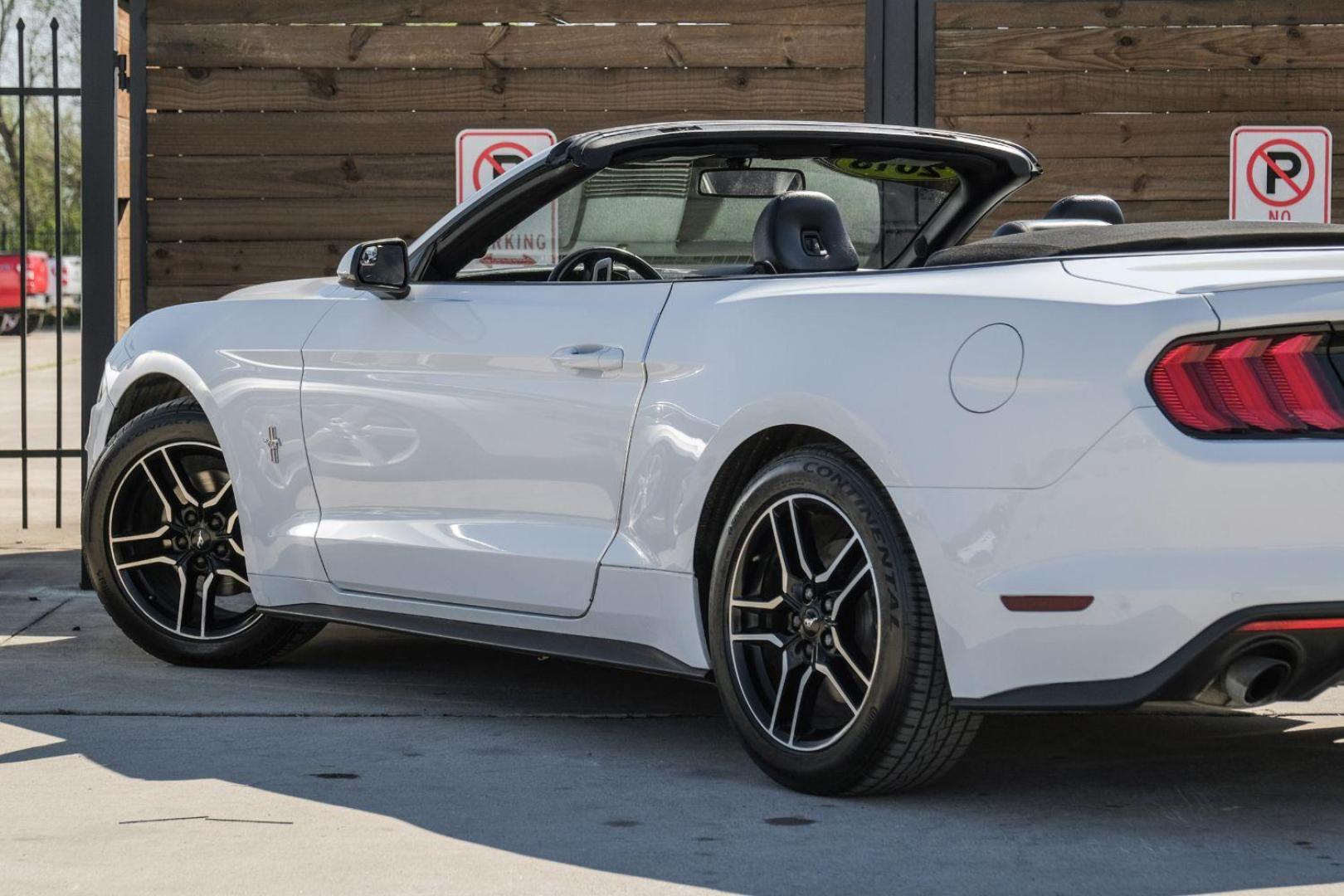 2018 WHITE Ford Mustang EcoBoost Premium Convertible (1FATP8UHXJ5) with an 2.3L L4 DOHC 16V engine, located at 2401 E Main St., Grand Prairie, TX, 75050, (972) 262-4440, 32.748981, -96.969643 - Photo#21