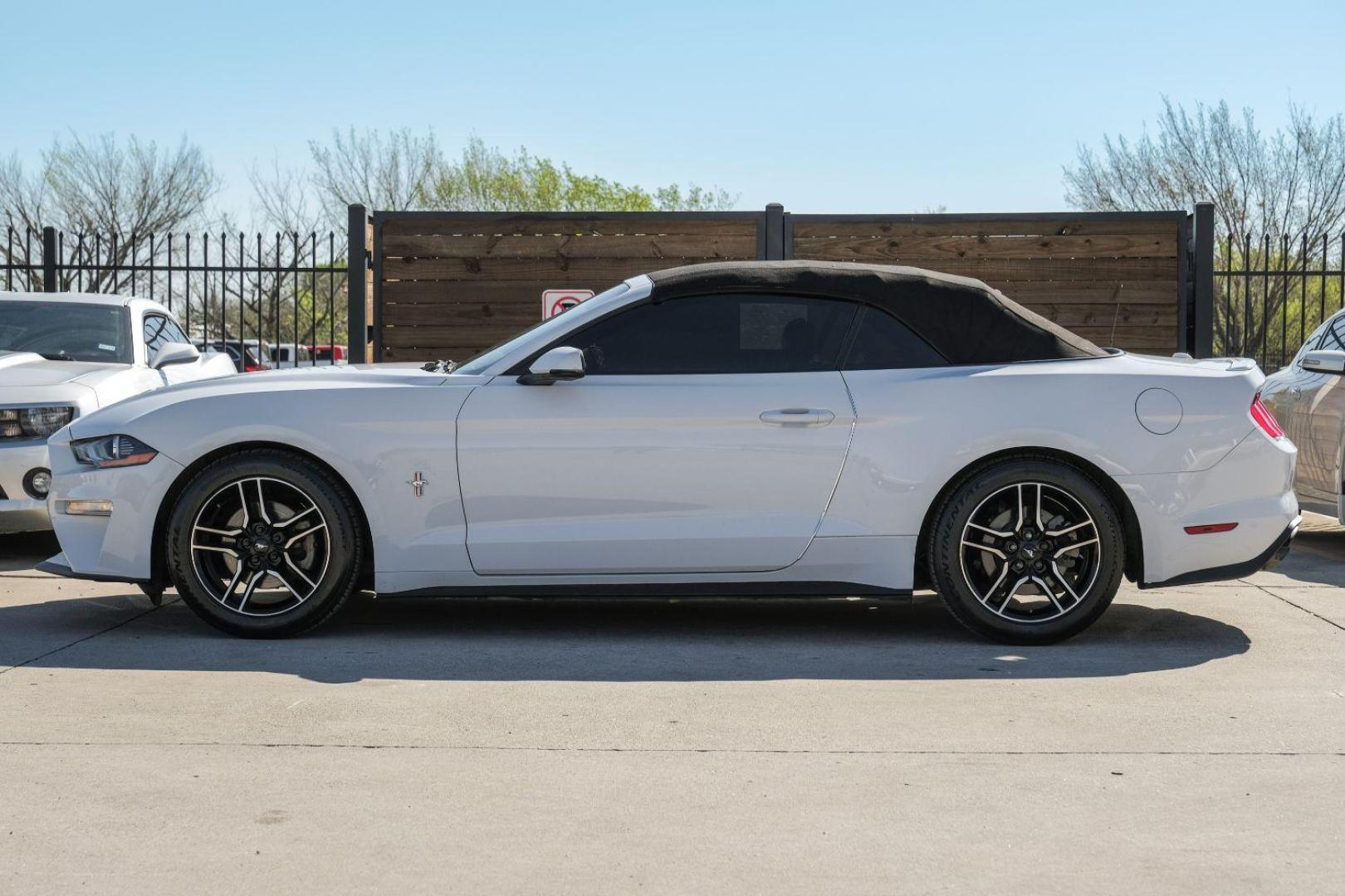 2018 WHITE Ford Mustang EcoBoost Premium Convertible (1FATP8UHXJ5) with an 2.3L L4 DOHC 16V engine, located at 2401 E Main St., Grand Prairie, TX, 75050, (972) 262-4440, 32.748981, -96.969643 - Photo#26