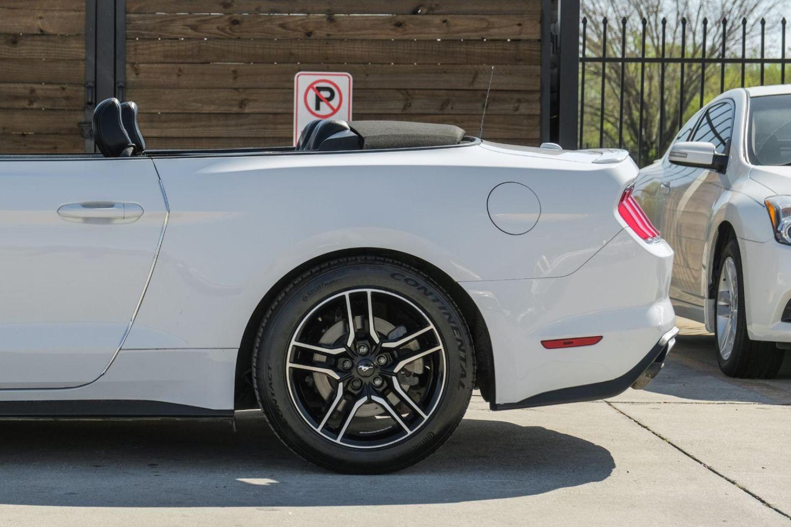 2018 WHITE Ford Mustang EcoBoost Premium Convertible (1FATP8UHXJ5) with an 2.3L L4 DOHC 16V engine, located at 2401 E Main St., Grand Prairie, TX, 75050, (972) 262-4440, 32.748981, -96.969643 - Photo#28