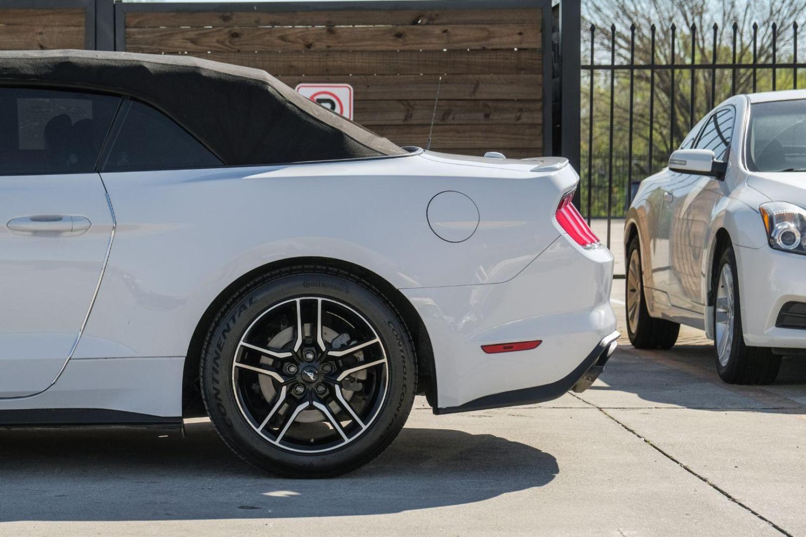 2018 WHITE Ford Mustang EcoBoost Premium Convertible (1FATP8UHXJ5) with an 2.3L L4 DOHC 16V engine, located at 2401 E Main St., Grand Prairie, TX, 75050, (972) 262-4440, 32.748981, -96.969643 - Photo#30