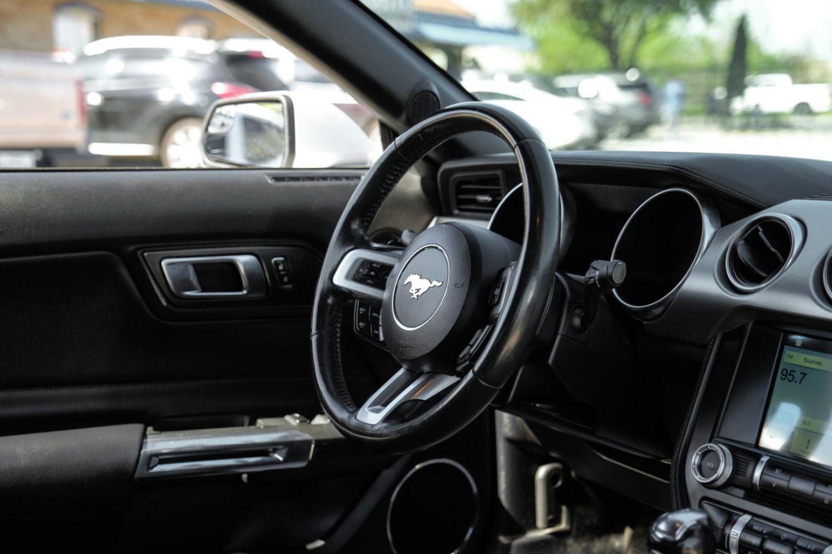 2018 WHITE Ford Mustang EcoBoost Premium Convertible (1FATP8UHXJ5) with an 2.3L L4 DOHC 16V engine, located at 2401 E Main St., Grand Prairie, TX, 75050, (972) 262-4440, 32.748981, -96.969643 - Photo#32