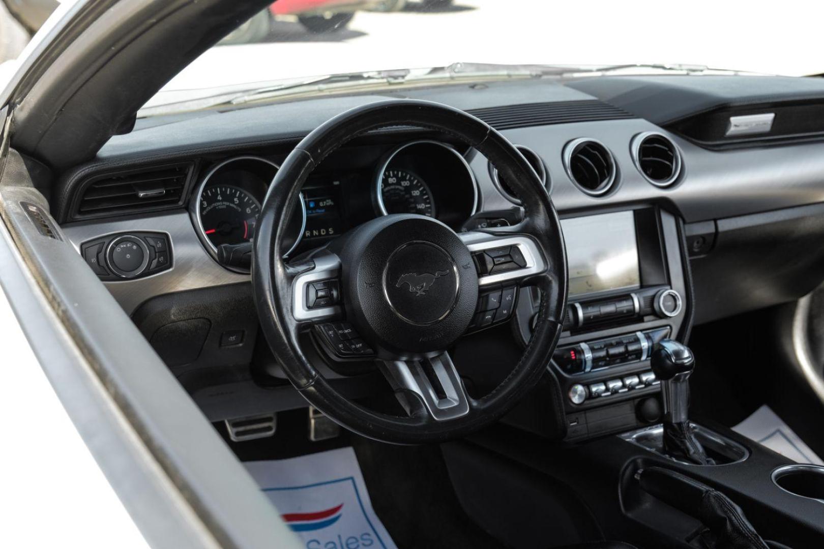 2018 WHITE Ford Mustang EcoBoost Premium Convertible (1FATP8UHXJ5) with an 2.3L L4 DOHC 16V engine, located at 2401 E Main St., Grand Prairie, TX, 75050, (972) 262-4440, 32.748981, -96.969643 - Photo#33