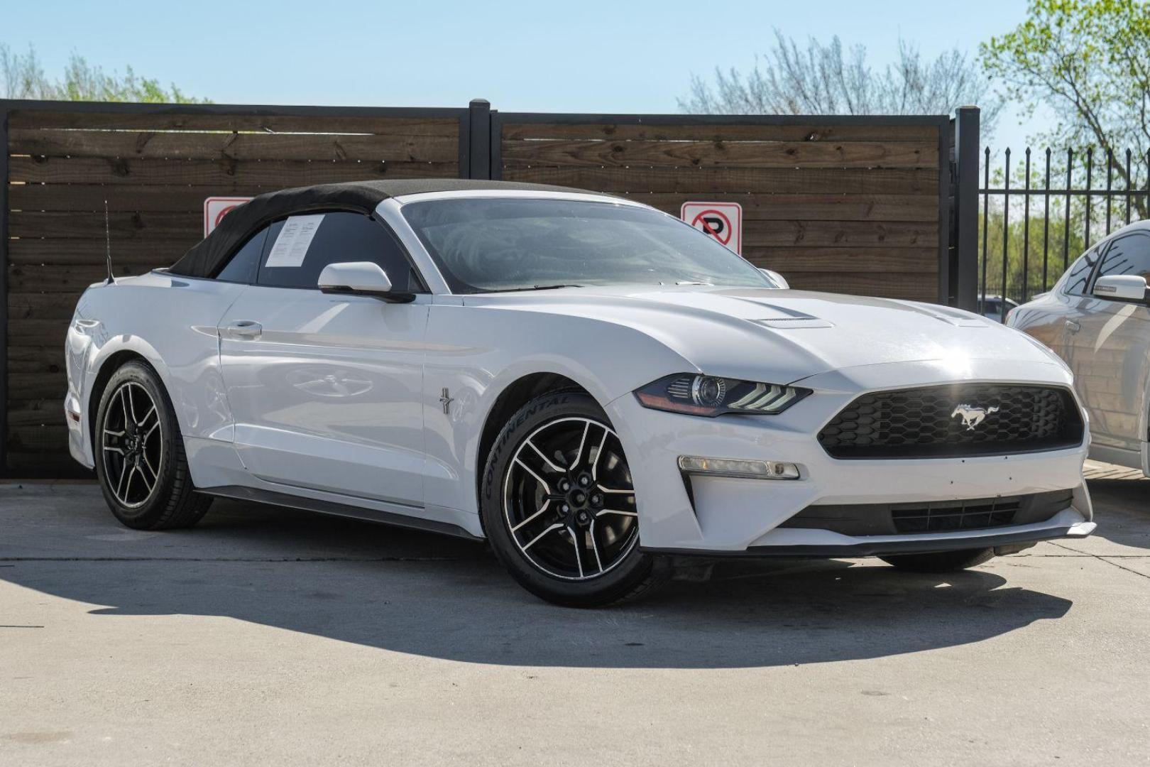 2018 WHITE Ford Mustang EcoBoost Premium Convertible (1FATP8UHXJ5) with an 2.3L L4 DOHC 16V engine, located at 2401 E Main St., Grand Prairie, TX, 75050, (972) 262-4440, 32.748981, -96.969643 - Photo#8