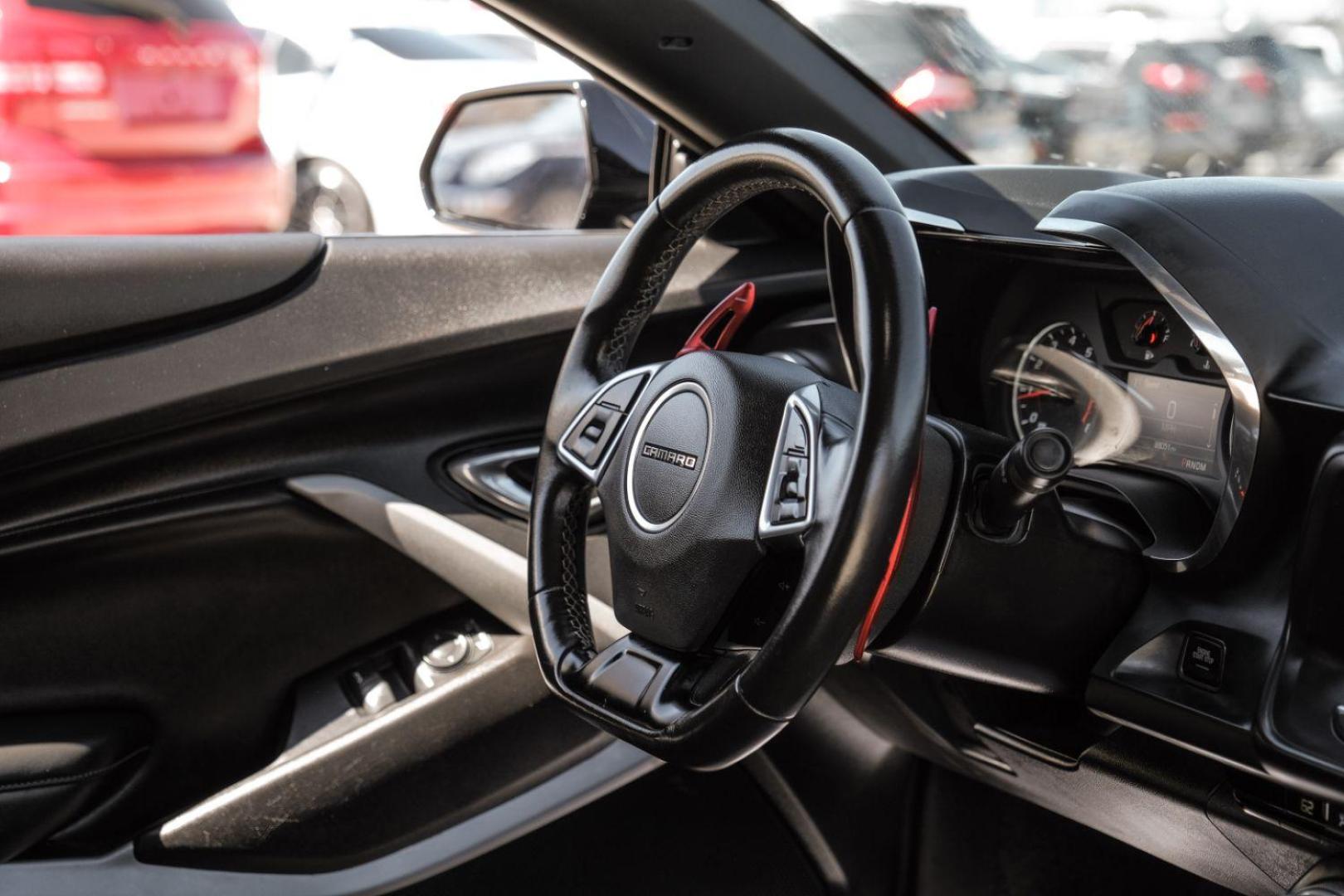 2019 BLACK Chevrolet Camaro 1LT Coupe (1G1FB1RX8K0) with an 2.0L L4 DOHC 16V TURBO engine, 6-Speed Manual transmission, located at 2401 E Main St., Grand Prairie, TX, 75050, (972) 262-4440, 32.748981, -96.969643 - Photo#18