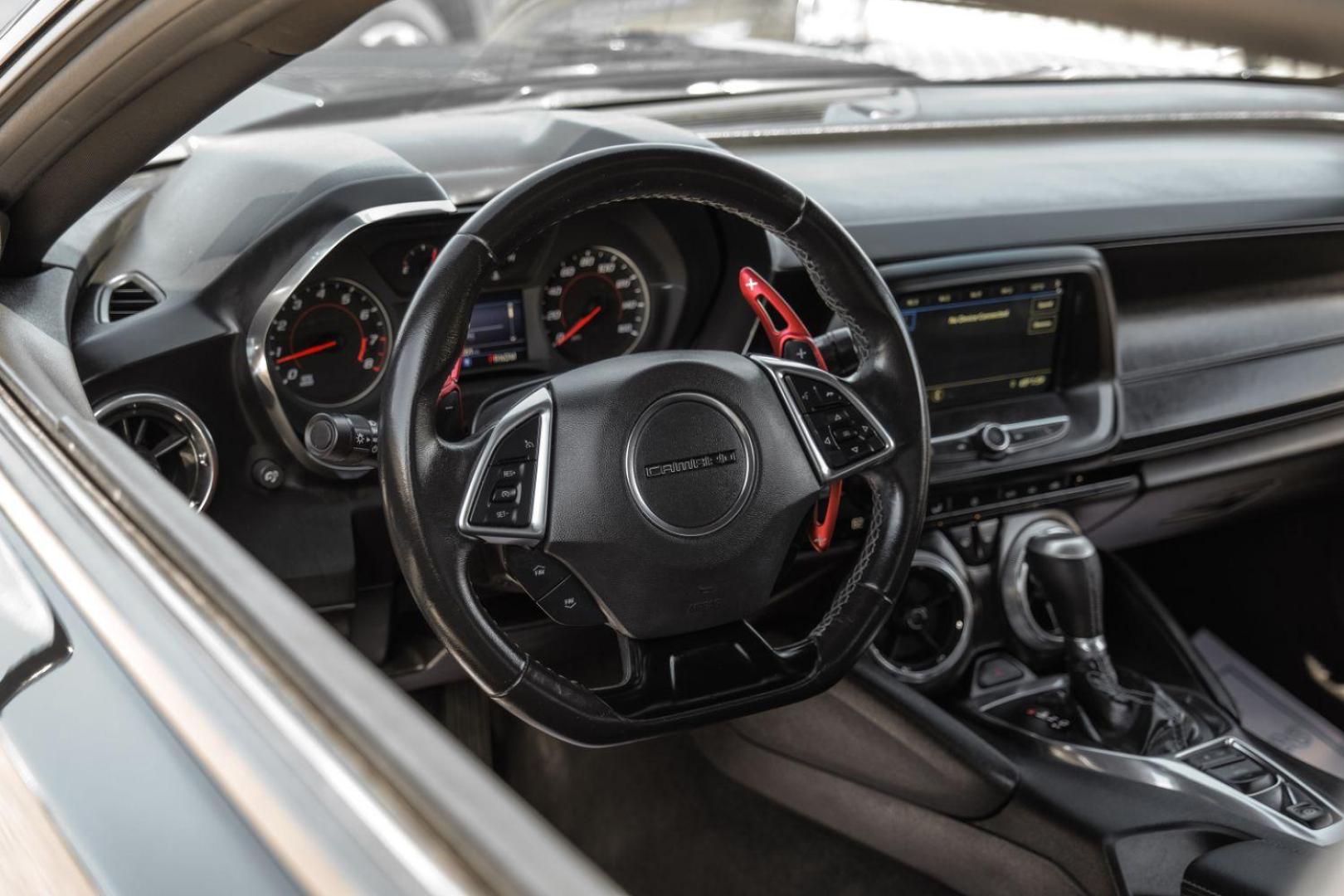 2019 BLACK Chevrolet Camaro 1LT Coupe (1G1FB1RX8K0) with an 2.0L L4 DOHC 16V TURBO engine, 6-Speed Manual transmission, located at 2401 E Main St., Grand Prairie, TX, 75050, (972) 262-4440, 32.748981, -96.969643 - Photo#19