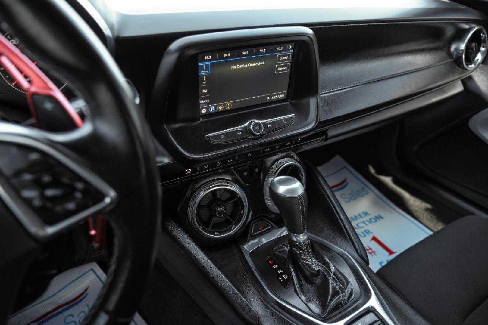 2019 BLACK Chevrolet Camaro 1LT Coupe (1G1FB1RX8K0) with an 2.0L L4 DOHC 16V TURBO engine, 6-Speed Manual transmission, located at 2401 E Main St., Grand Prairie, TX, 75050, (972) 262-4440, 32.748981, -96.969643 - Photo#25