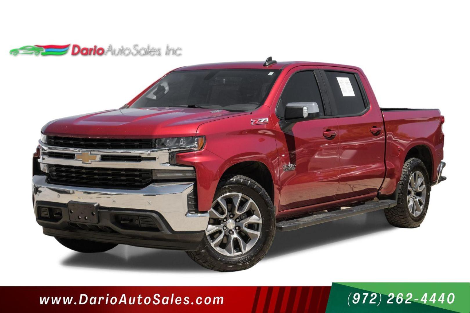 2020 RED Chevrolet Silverado 1500 LT Crew Cab 4WD (3GCUYDET8LG) with an 3.0L L6 DOHC 16V TURBO DIESEL engine, 6-Speed Automatic transmission, located at 2401 E Main St., Grand Prairie, TX, 75050, (972) 262-4440, 32.748981, -96.969643 - Photo#0