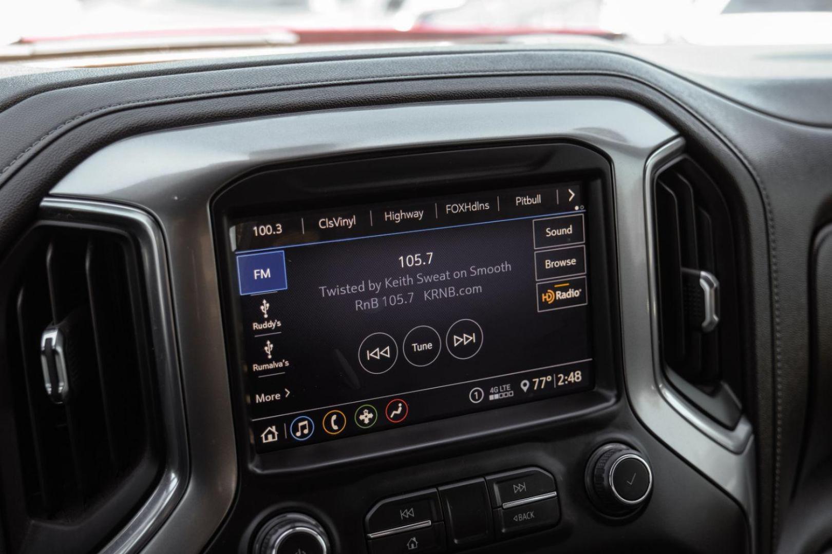 2020 RED Chevrolet Silverado 1500 LT Crew Cab 4WD (3GCUYDET8LG) with an 3.0L L6 DOHC 16V TURBO DIESEL engine, 6-Speed Automatic transmission, located at 2401 E Main St., Grand Prairie, TX, 75050, (972) 262-4440, 32.748981, -96.969643 - Photo#30