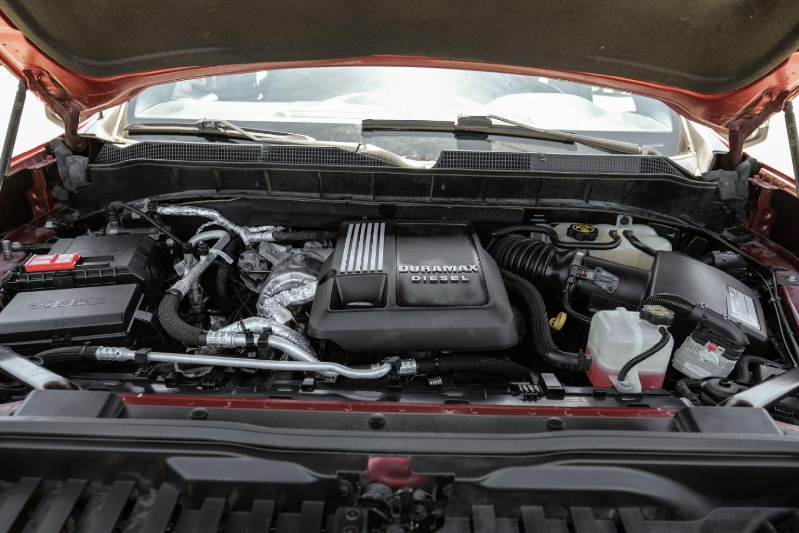 2020 RED Chevrolet Silverado 1500 LT Crew Cab 4WD (3GCUYDET8LG) with an 3.0L L6 DOHC 16V TURBO DIESEL engine, 6-Speed Automatic transmission, located at 2401 E Main St., Grand Prairie, TX, 75050, (972) 262-4440, 32.748981, -96.969643 - Photo#52