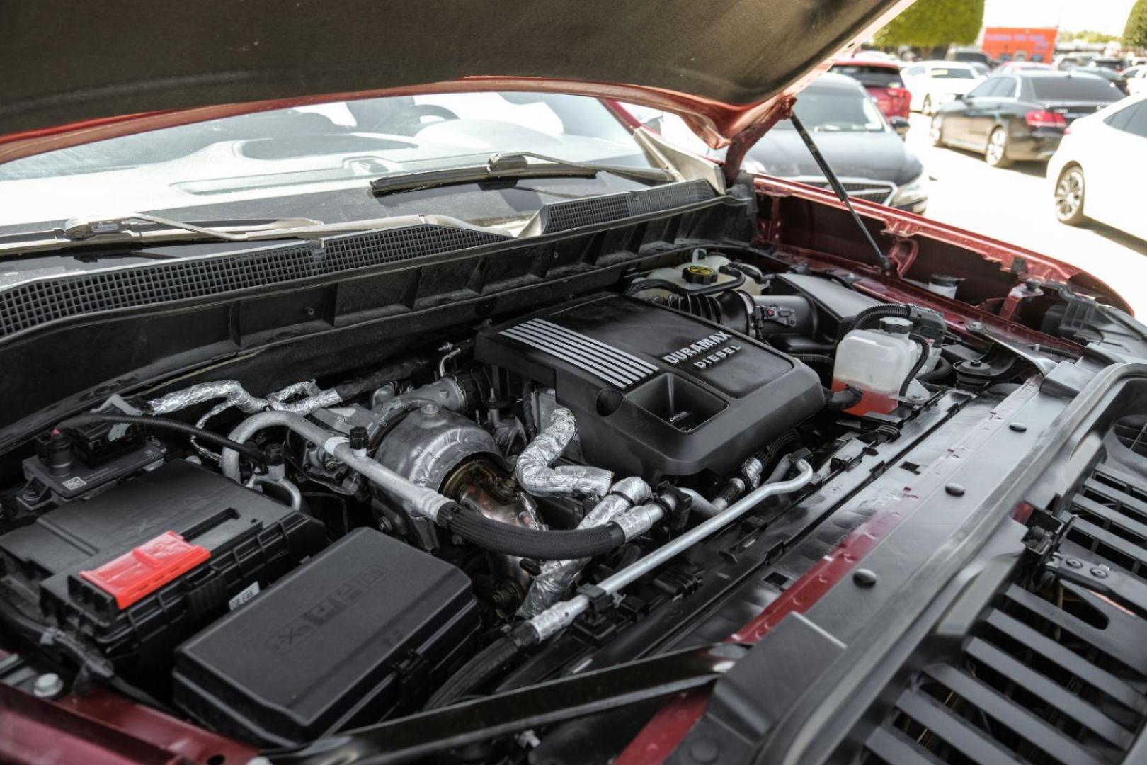 2020 RED Chevrolet Silverado 1500 LT Crew Cab 4WD (3GCUYDET8LG) with an 3.0L L6 DOHC 16V TURBO DIESEL engine, 6-Speed Automatic transmission, located at 2401 E Main St., Grand Prairie, TX, 75050, (972) 262-4440, 32.748981, -96.969643 - Photo#53