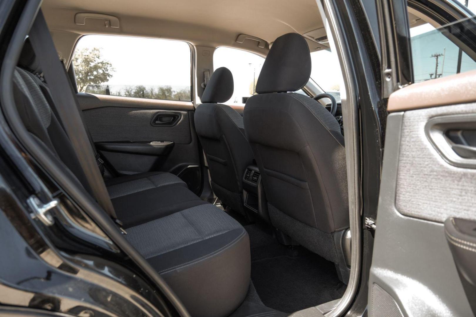 2021 black Nissan Rogue S (5N1AT3AA3MC) with an 2.5L L4 DOHC 16V engine, Continuously Variable Transmission transmission, located at 2401 E Main St., Grand Prairie, TX, 75050, (972) 262-4440, 32.748981, -96.969643 - Photo#37