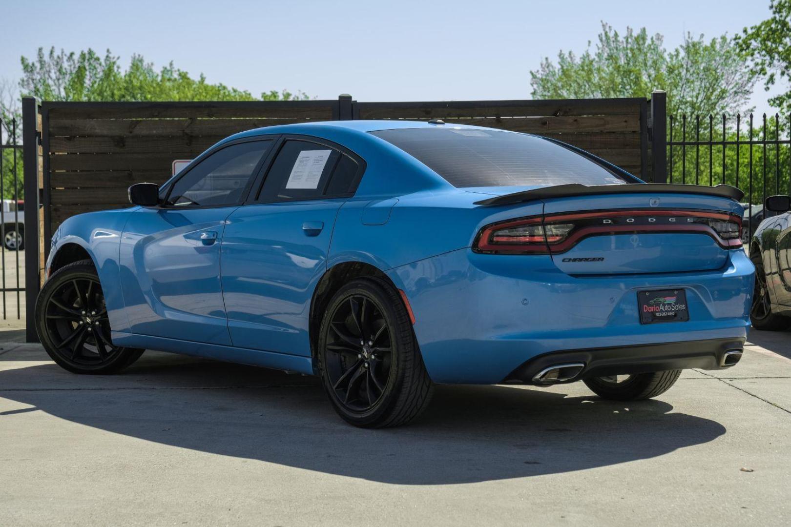 2018 BLUE Dodge Charger SXT (2C3CDXBG0JH) with an 3.6L V6 DOHC 24V engine, 8-Speed Automatic transmission, located at 2401 E Main St., Grand Prairie, TX, 75050, (972) 262-4440, 32.748981, -96.969643 - Photo#11