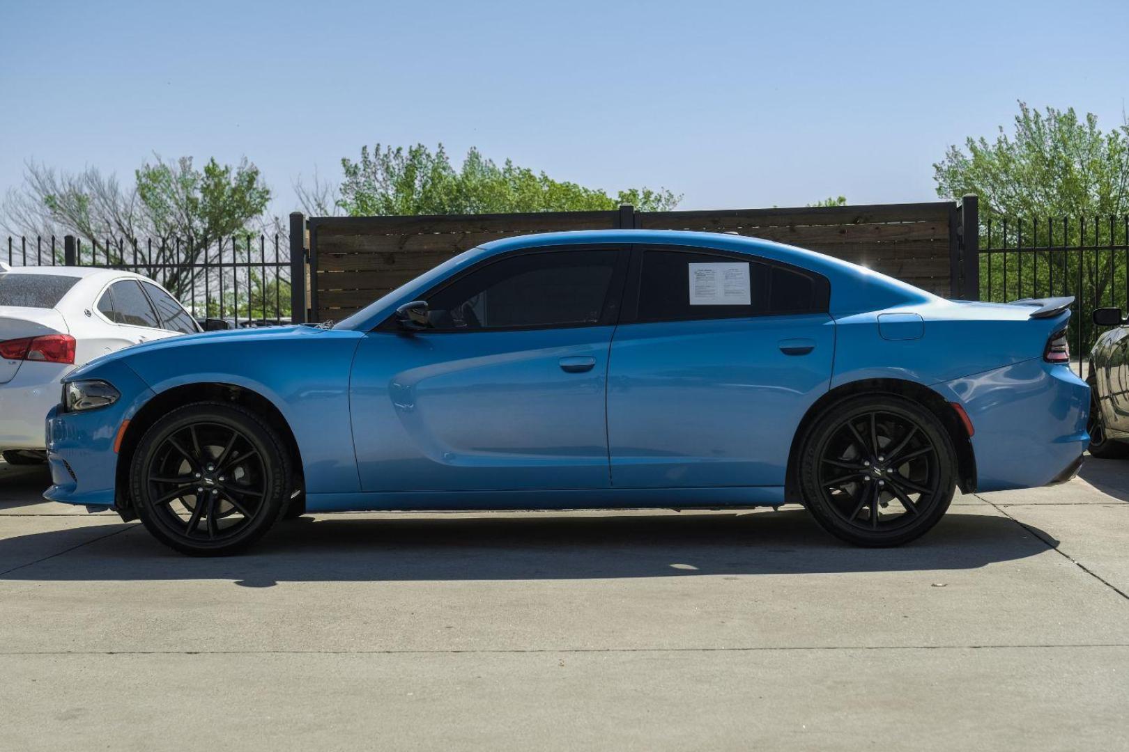 2018 BLUE Dodge Charger SXT (2C3CDXBG0JH) with an 3.6L V6 DOHC 24V engine, 8-Speed Automatic transmission, located at 2401 E Main St., Grand Prairie, TX, 75050, (972) 262-4440, 32.748981, -96.969643 - Photo#14