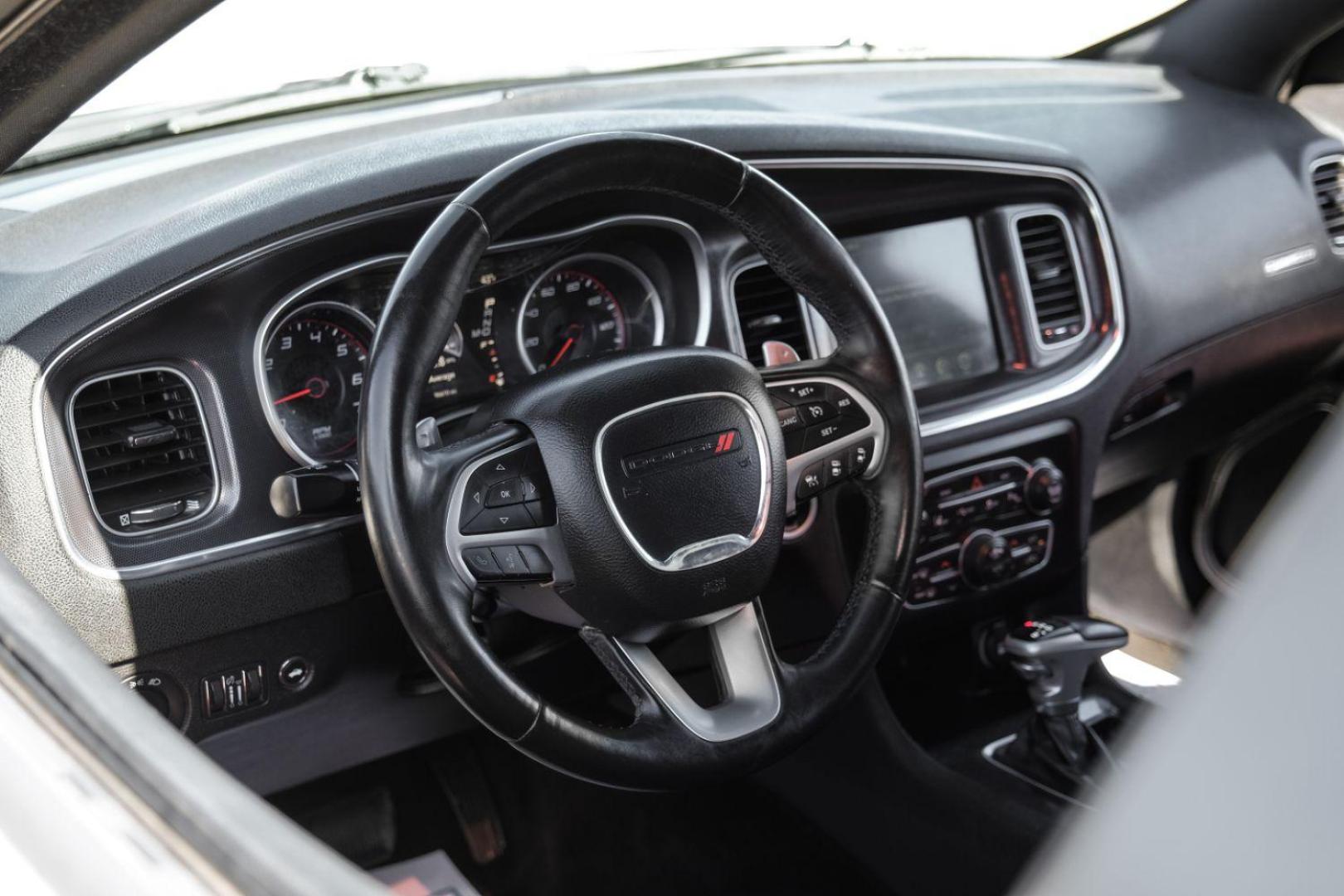 2015 White Dodge Charger SXT AWD (2C3CDXJG9FH) with an 3.6L V6 DOHC 24V engine, 8-Speed Automatic transmission, located at 2401 E Main St., Grand Prairie, TX, 75050, (972) 262-4440, 32.748981, -96.969643 - Photo#21