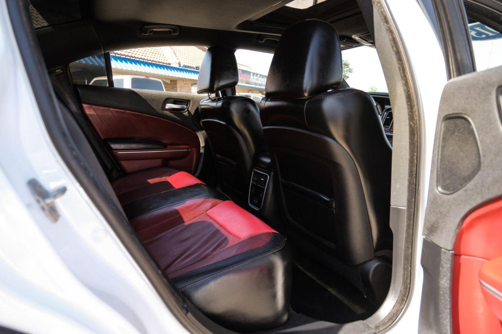 2015 White Dodge Charger SXT AWD (2C3CDXJG9FH) with an 3.6L V6 DOHC 24V engine, 8-Speed Automatic transmission, located at 2401 E Main St., Grand Prairie, TX, 75050, (972) 262-4440, 32.748981, -96.969643 - Photo#39