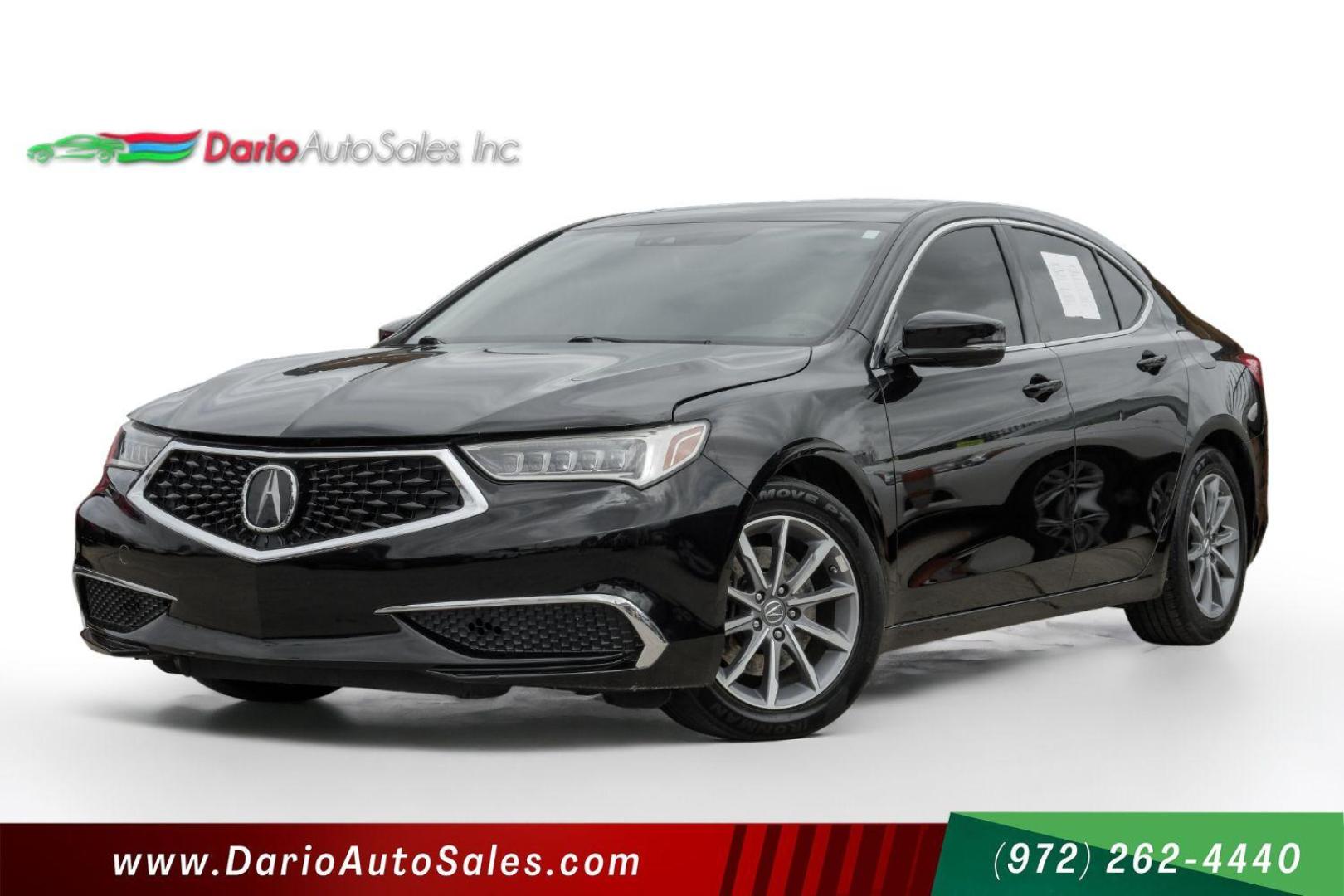 2018 BLACK Acura TLX Technology Package 2.4L (19UUB1F55JA) with an 2.4L L4 DOHC 16V engine, 8-Speed Automatic transmission, located at 2401 E Main St., Grand Prairie, TX, 75050, (972) 262-4440, 32.748981, -96.969643 - Photo#0