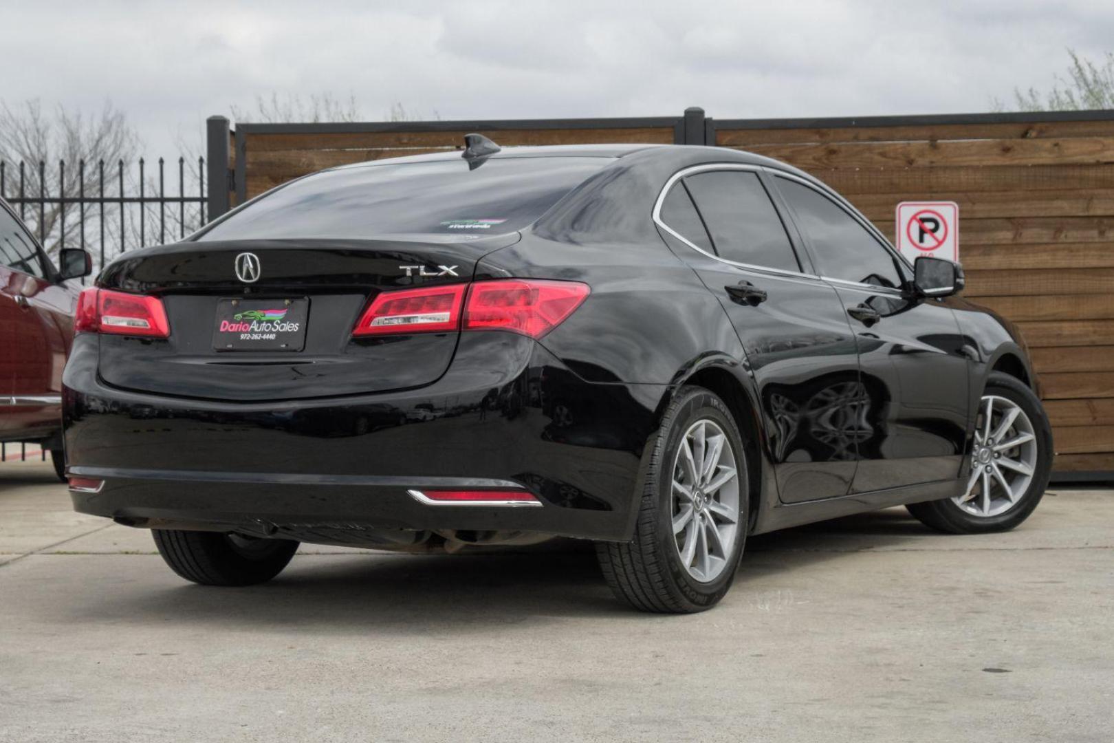 2018 BLACK Acura TLX Technology Package 2.4L (19UUB1F55JA) with an 2.4L L4 DOHC 16V engine, 8-Speed Automatic transmission, located at 2401 E Main St., Grand Prairie, TX, 75050, (972) 262-4440, 32.748981, -96.969643 - Photo#10