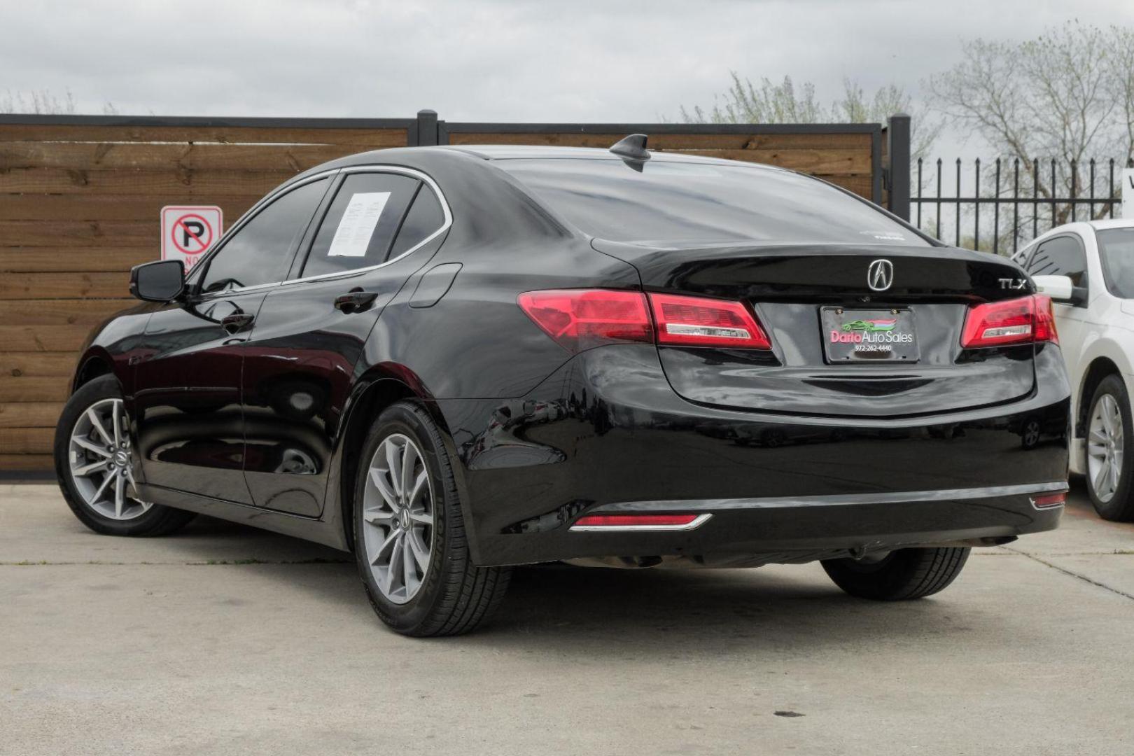 2018 BLACK Acura TLX Technology Package 2.4L (19UUB1F55JA) with an 2.4L L4 DOHC 16V engine, 8-Speed Automatic transmission, located at 2401 E Main St., Grand Prairie, TX, 75050, (972) 262-4440, 32.748981, -96.969643 - Photo#12