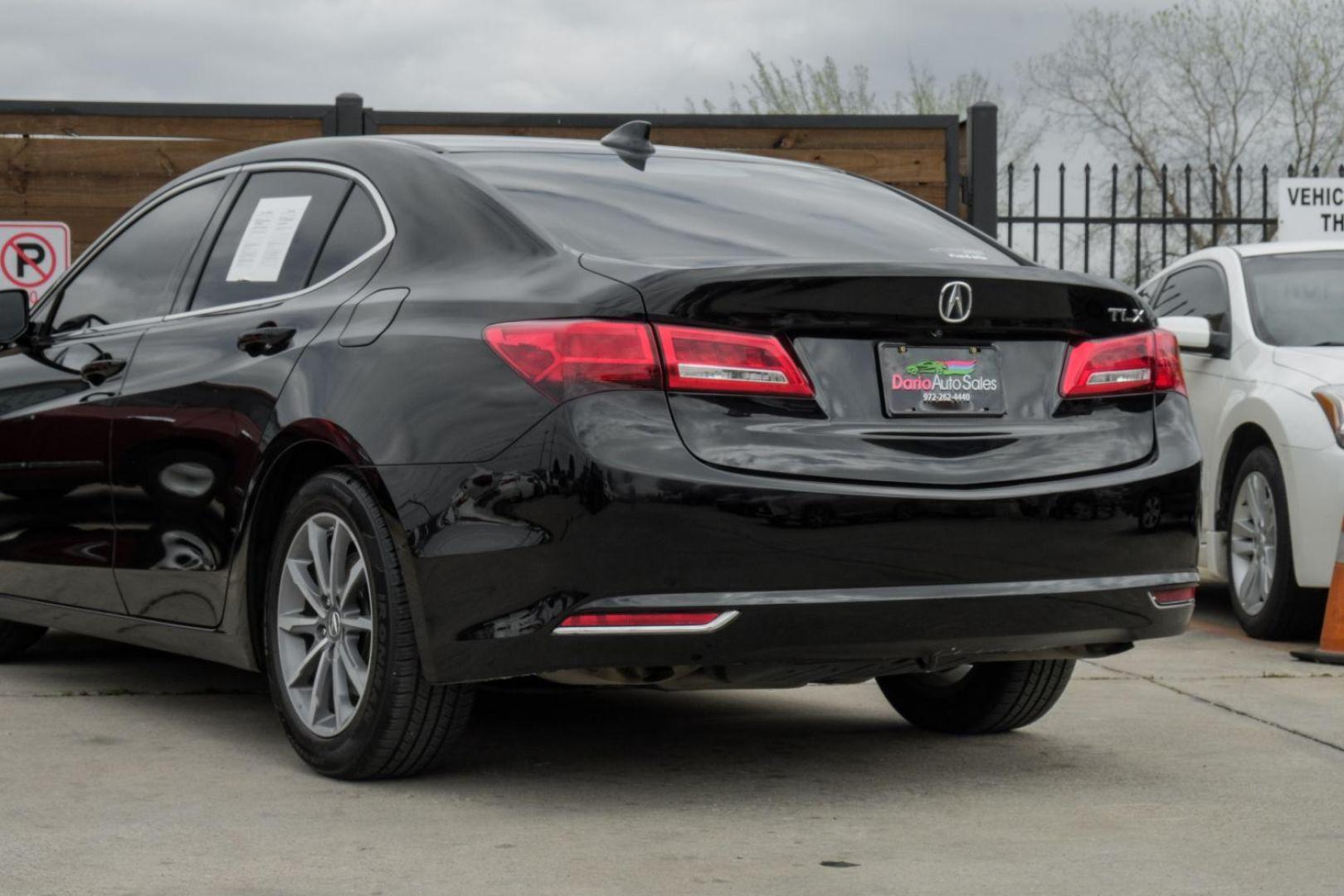 2018 BLACK Acura TLX Technology Package 2.4L (19UUB1F55JA) with an 2.4L L4 DOHC 16V engine, 8-Speed Automatic transmission, located at 2401 E Main St., Grand Prairie, TX, 75050, (972) 262-4440, 32.748981, -96.969643 - Photo#14