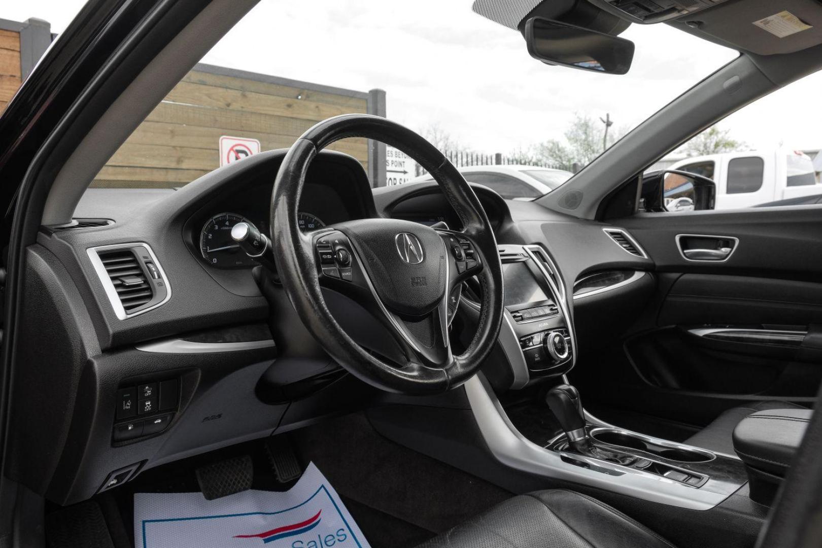 2018 BLACK Acura TLX Technology Package 2.4L (19UUB1F55JA) with an 2.4L L4 DOHC 16V engine, 8-Speed Automatic transmission, located at 2401 E Main St., Grand Prairie, TX, 75050, (972) 262-4440, 32.748981, -96.969643 - Photo#2