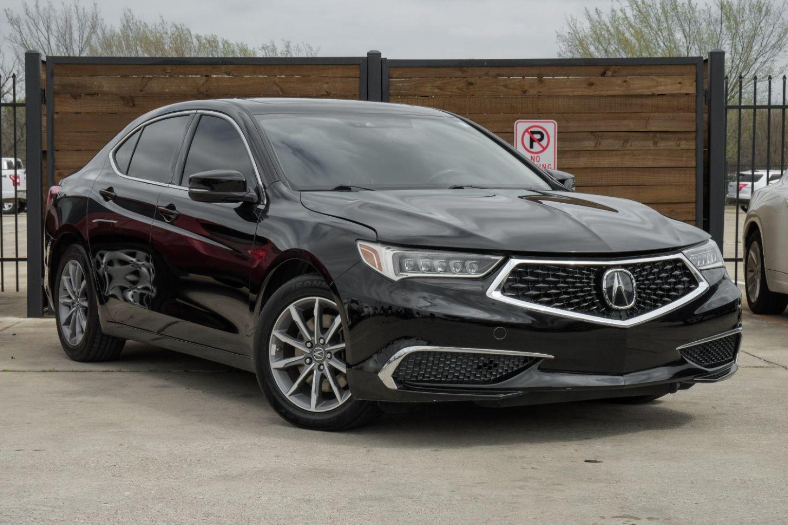 2018 BLACK Acura TLX Technology Package 2.4L (19UUB1F55JA) with an 2.4L L4 DOHC 16V engine, 8-Speed Automatic transmission, located at 2401 E Main St., Grand Prairie, TX, 75050, (972) 262-4440, 32.748981, -96.969643 - Photo#8