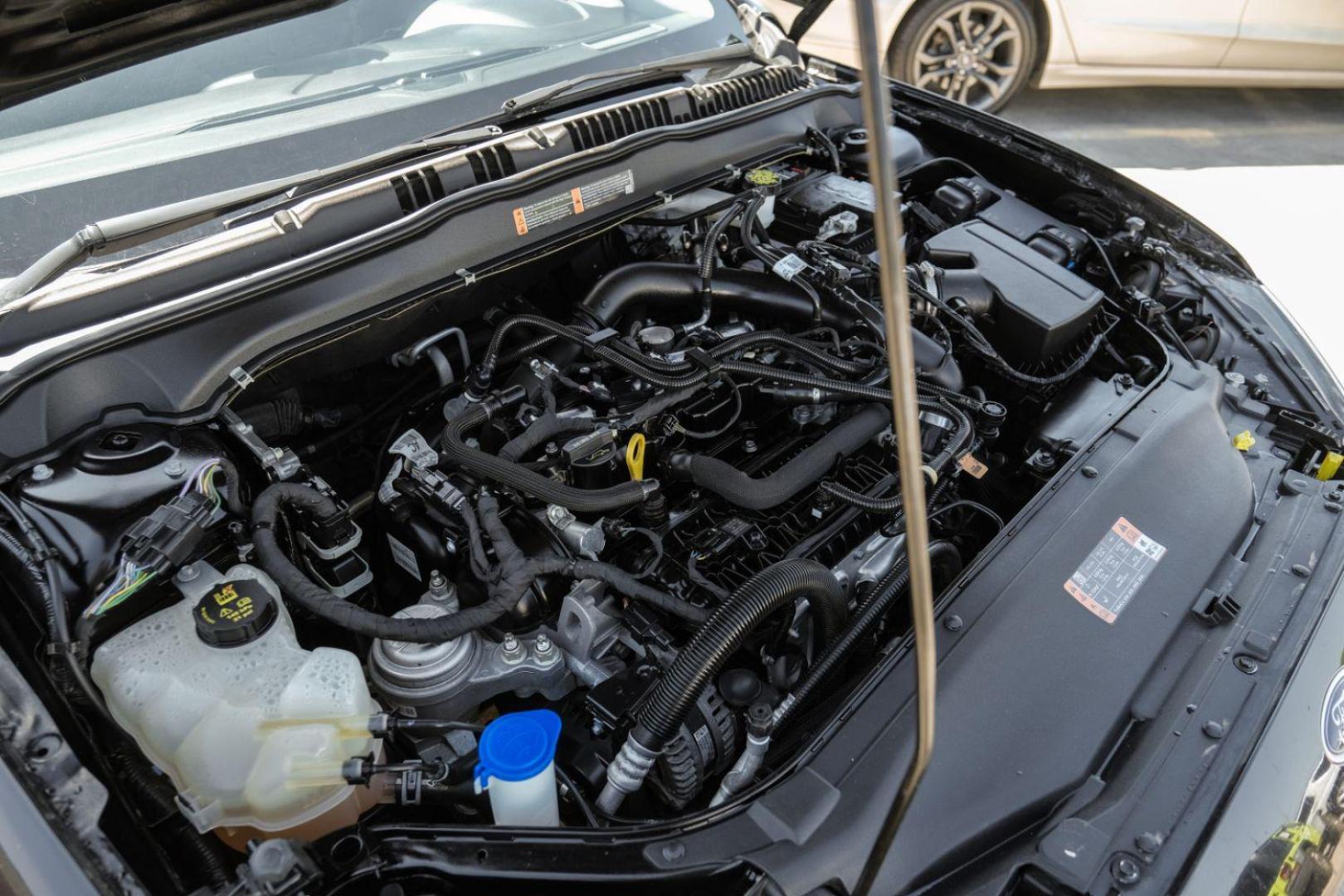 2020 BLACK Ford Fusion SE (3FA6P0HD6LR) with an 1.5L L4 DOHC 16V engine, 6-Speed Automatic transmission, located at 2401 E Main St., Grand Prairie, TX, 75050, (972) 262-4440, 32.748981, -96.969643 - Photo#53