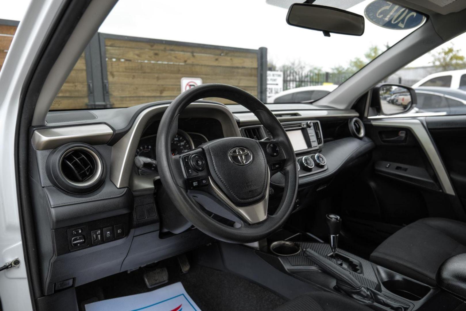 2015 WHITE Toyota RAV4 LE FWD (2T3ZFREV6FW) with an 2.5L L4 DOHC 16V engine, 6-Speed Automatic transmission, located at 2401 E Main St., Grand Prairie, TX, 75050, (972) 262-4440, 32.748981, -96.969643 - Photo#2