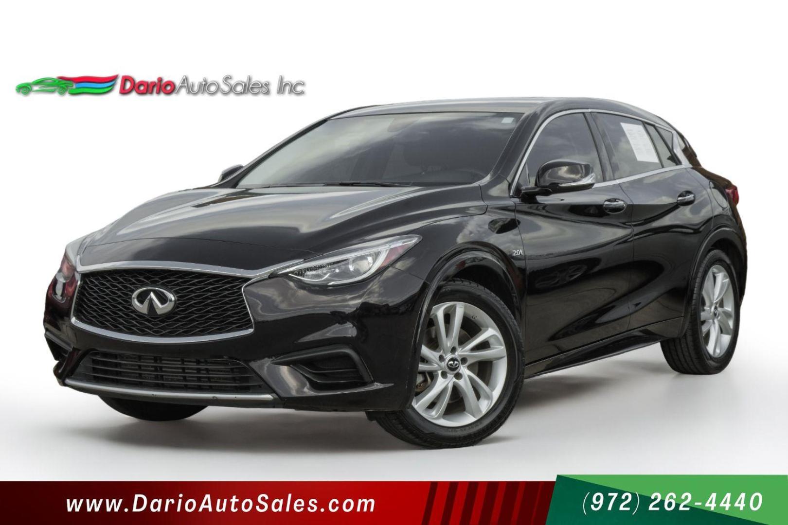 2017 BLACK Infiniti QX30 Base (SJKCH5CPXHA) with an 2.0L L4 DOHC 16V engine, 7-Speed Automatic transmission, located at 2401 E Main St., Grand Prairie, TX, 75050, (972) 262-4440, 32.748981, -96.969643 - Photo#0