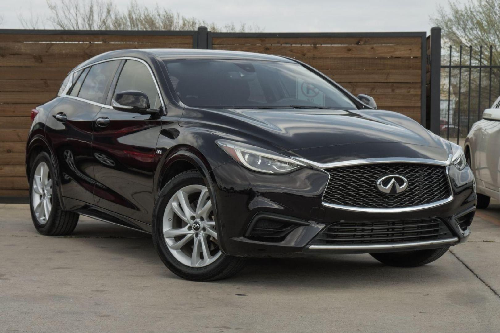 2017 BLACK Infiniti QX30 Base (SJKCH5CPXHA) with an 2.0L L4 DOHC 16V engine, 7-Speed Automatic transmission, located at 2401 E Main St., Grand Prairie, TX, 75050, (972) 262-4440, 32.748981, -96.969643 - Photo#7