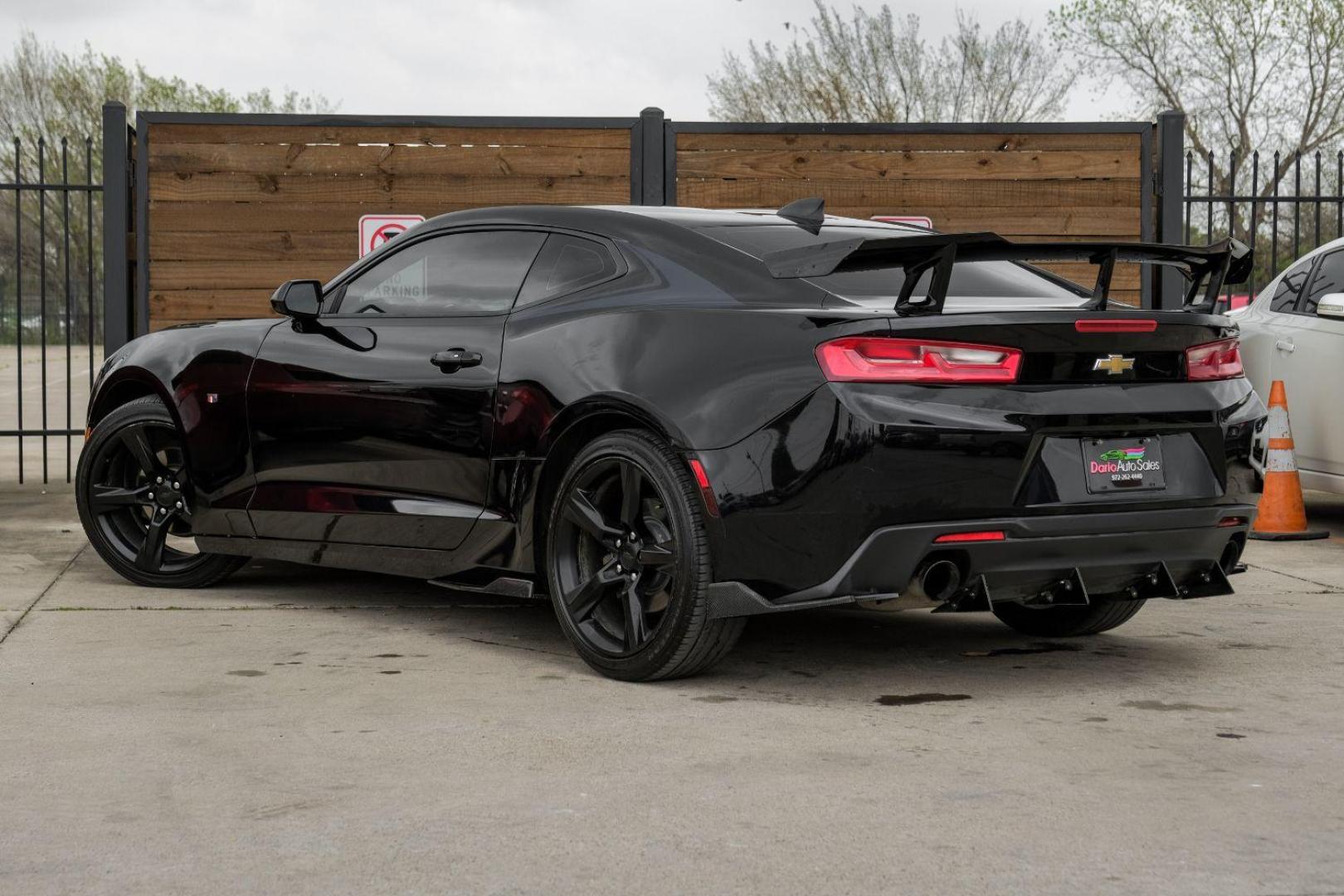 2017 BLACK Chevrolet Camaro 1LT Coupe (1G1FA1RX4H0) with an 2.0L L4 DOHC 16V TURBO engine, 6-Speed Manual transmission, located at 2401 E Main St., Grand Prairie, TX, 75050, (972) 262-4440, 32.748981, -96.969643 - Photo#12