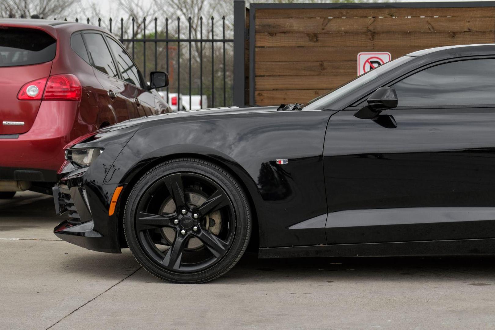 2017 BLACK Chevrolet Camaro 1LT Coupe (1G1FA1RX4H0) with an 2.0L L4 DOHC 16V TURBO engine, 6-Speed Manual transmission, located at 2401 E Main St., Grand Prairie, TX, 75050, (972) 262-4440, 32.748981, -96.969643 - Photo#16