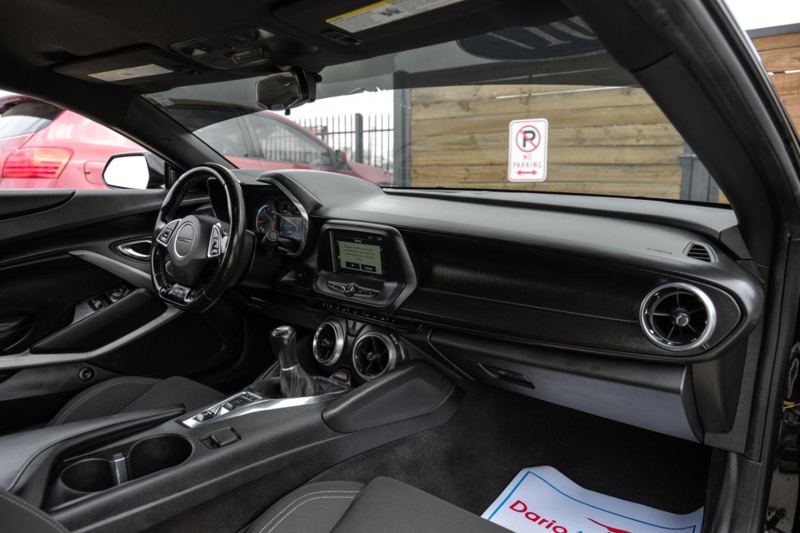 2017 BLACK Chevrolet Camaro 1LT Coupe (1G1FA1RX4H0) with an 2.0L L4 DOHC 16V TURBO engine, 6-Speed Manual transmission, located at 2401 E Main St., Grand Prairie, TX, 75050, (972) 262-4440, 32.748981, -96.969643 - Photo#18