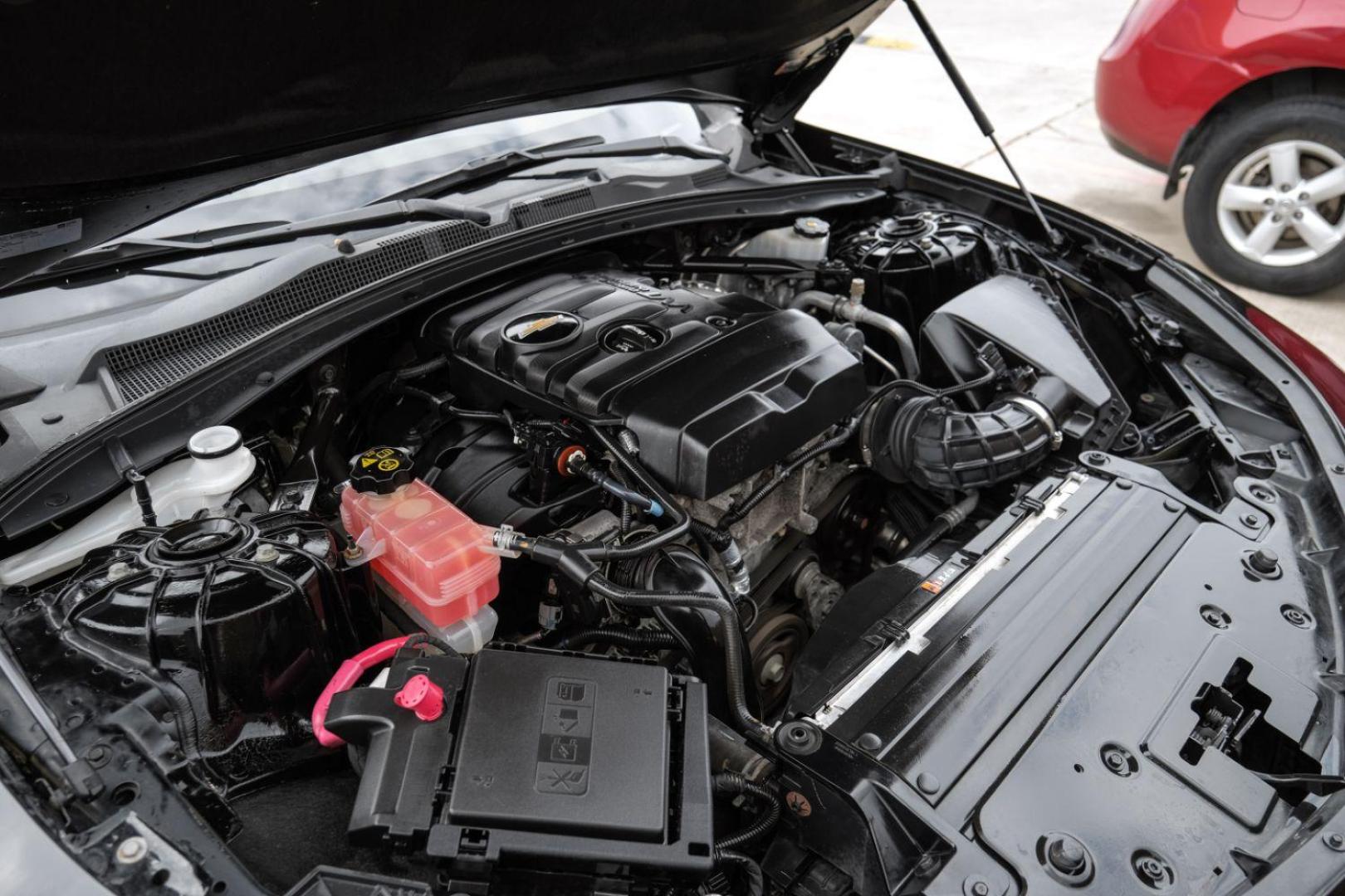 2017 BLACK Chevrolet Camaro 1LT Coupe (1G1FA1RX4H0) with an 2.0L L4 DOHC 16V TURBO engine, 6-Speed Manual transmission, located at 2401 E Main St., Grand Prairie, TX, 75050, (972) 262-4440, 32.748981, -96.969643 - Photo#48