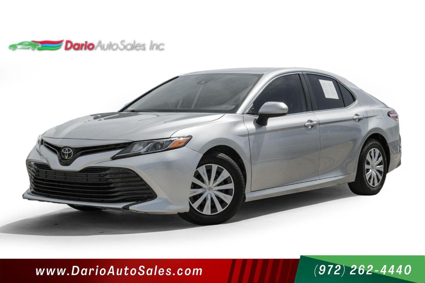 2020 Silver Toyota Camry L (4T1A11AK0LU) with an 2.5L L4 DOHC 16V engine, 8-Speed Automatic transmission, located at 2401 E Main St., Grand Prairie, TX, 75050, (972) 262-4440, 32.748981, -96.969643 - Photo#0