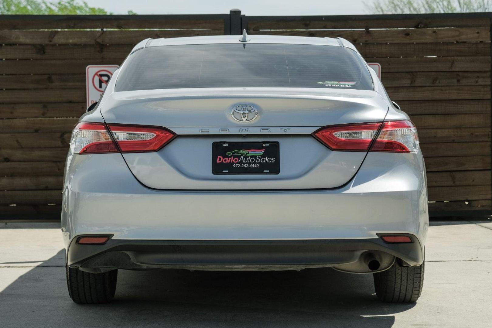 2020 Silver Toyota Camry L (4T1A11AK0LU) with an 2.5L L4 DOHC 16V engine, 8-Speed Automatic transmission, located at 2401 E Main St., Grand Prairie, TX, 75050, (972) 262-4440, 32.748981, -96.969643 - Photo#10