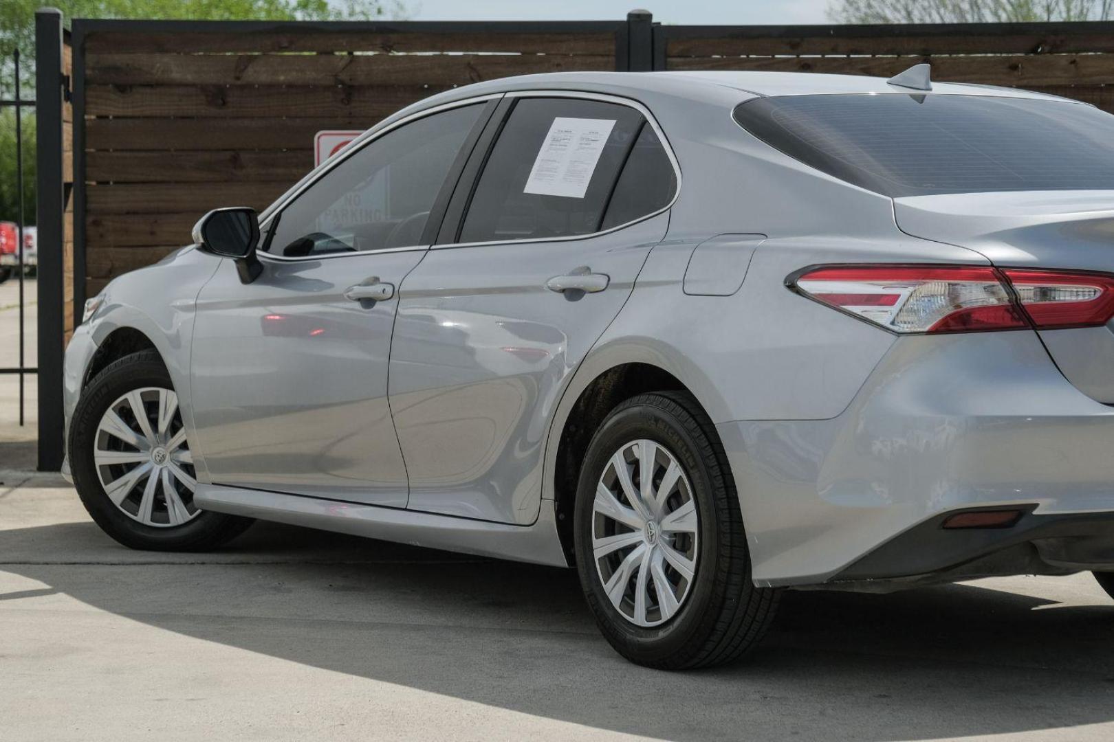 2020 Silver Toyota Camry L (4T1A11AK0LU) with an 2.5L L4 DOHC 16V engine, 8-Speed Automatic transmission, located at 2401 E Main St., Grand Prairie, TX, 75050, (972) 262-4440, 32.748981, -96.969643 - Photo#12