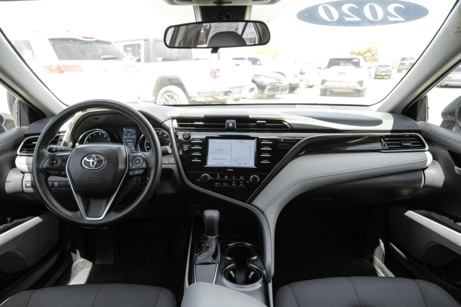 2020 Silver Toyota Camry L (4T1A11AK0LU) with an 2.5L L4 DOHC 16V engine, 8-Speed Automatic transmission, located at 2401 E Main St., Grand Prairie, TX, 75050, (972) 262-4440, 32.748981, -96.969643 - Photo#18